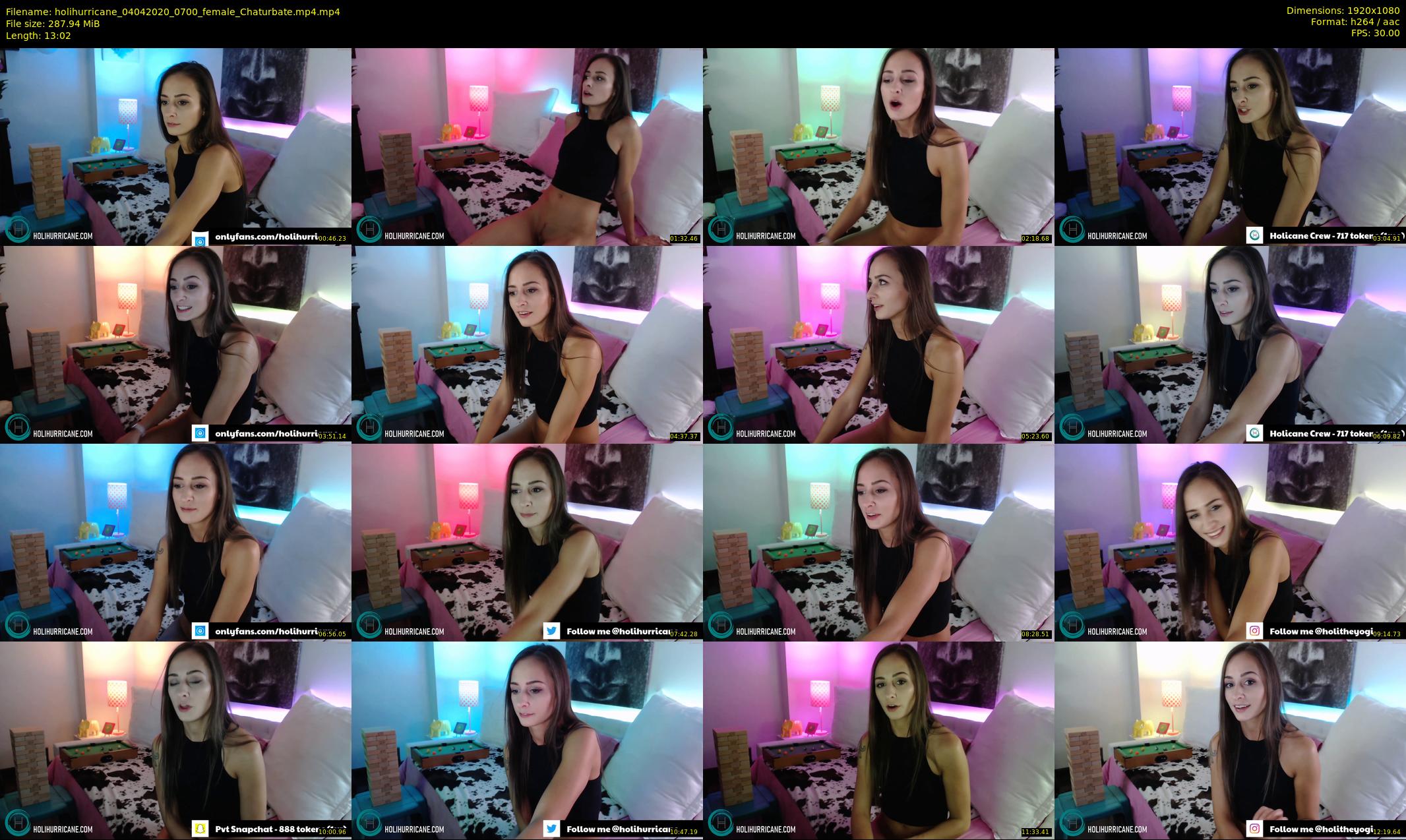 holihurricane — 14 minute Chaturbate female cam show recording, 1080p, Apr 4, 2020