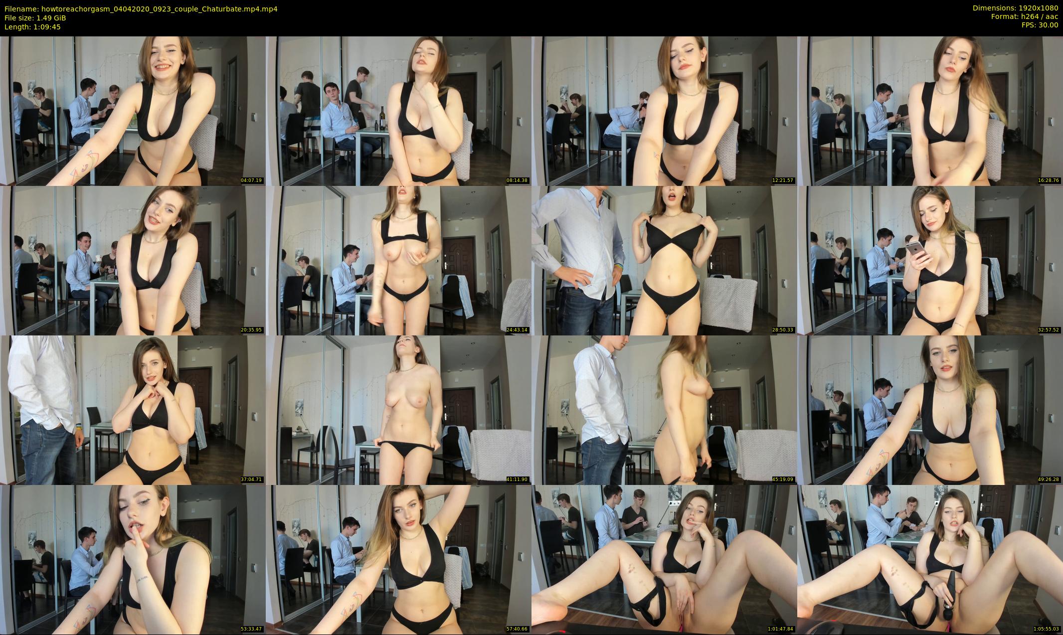 howtoreachorgasm — 70 minute Chaturbate couple cam show recording, 1080p, Apr 4, 2020