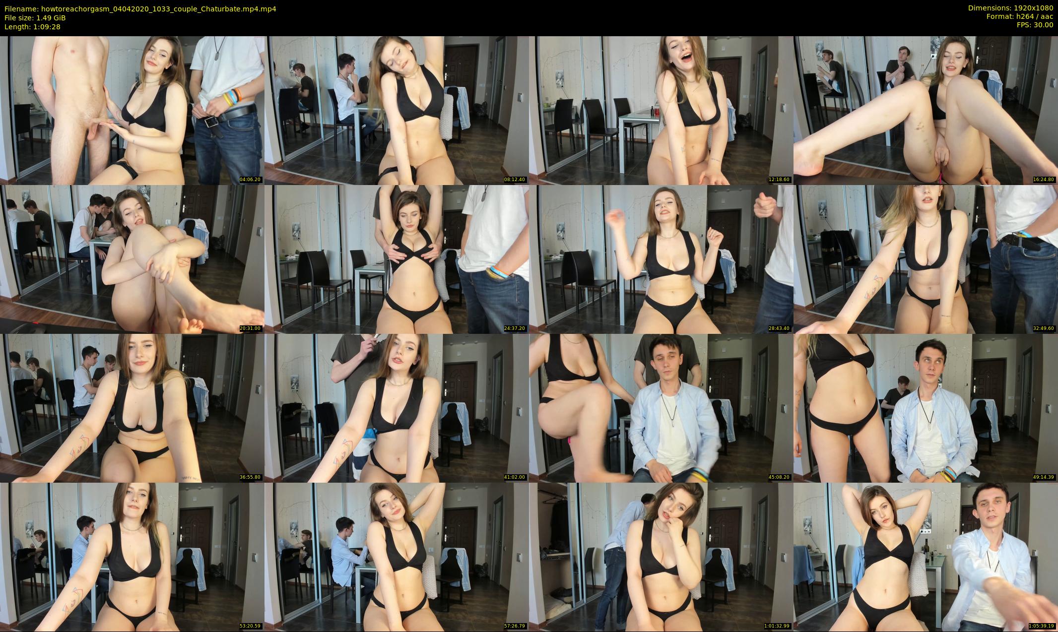howtoreachorgasm — 70 minute Chaturbate couple cam show recording, 1080p, Apr 4, 2020