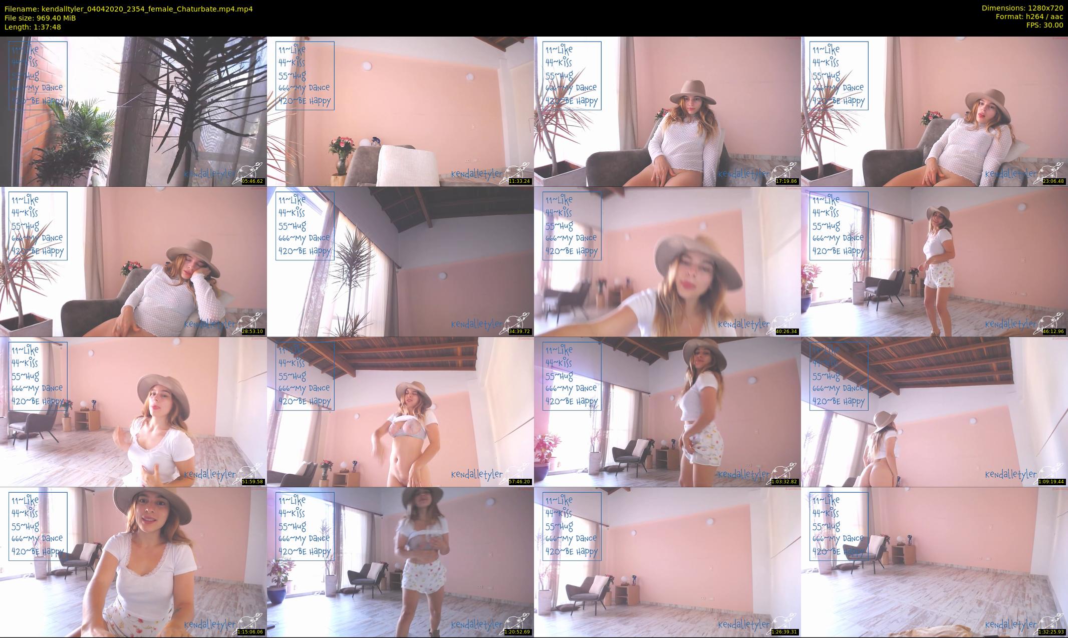 kendalltyler — 98 minute Chaturbate female cam show recording, 720p, Apr 4, 2020