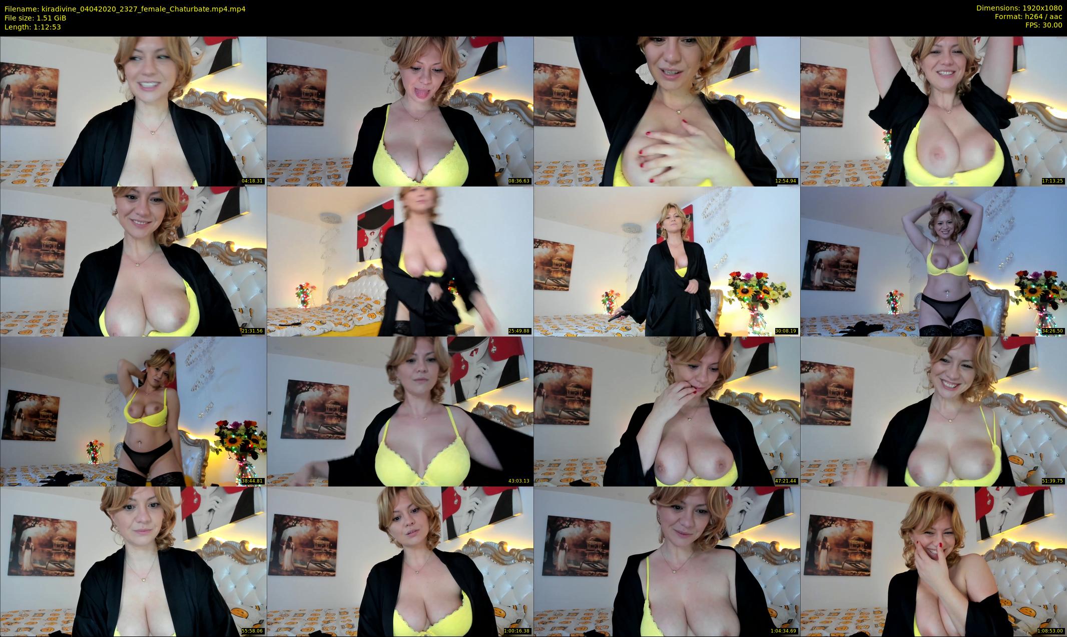 kiradivine — 73 minute Chaturbate female cam show recording, 1080p, Apr 4, 2020