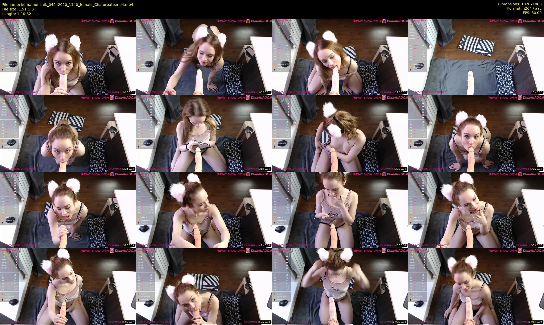 kumamonchik — 71 minute Chaturbate couple cam show recording, 1080p, Apr 4, 2020