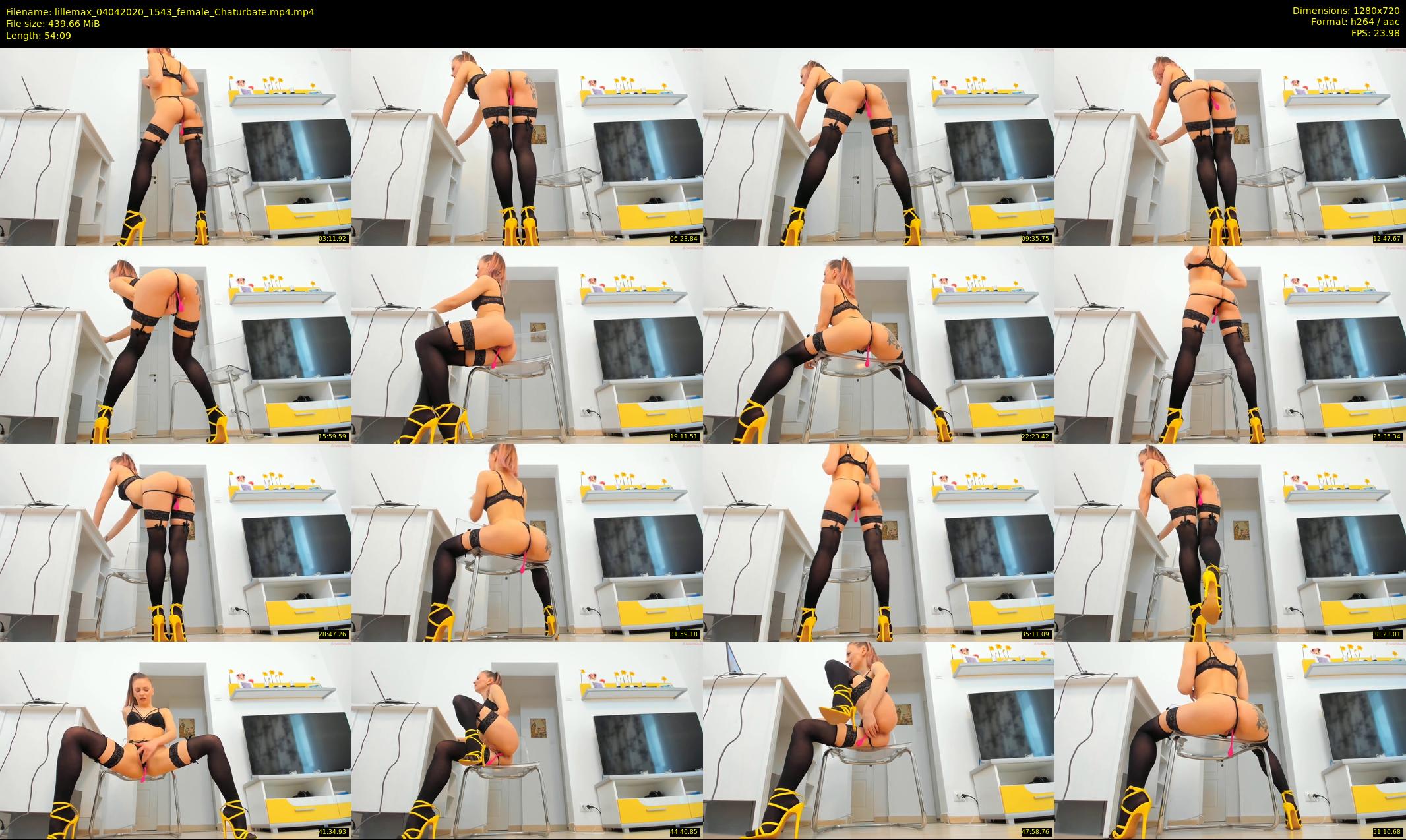 lillemax — 55 minute Chaturbate female cam show recording, 720p, Apr 4, 2020