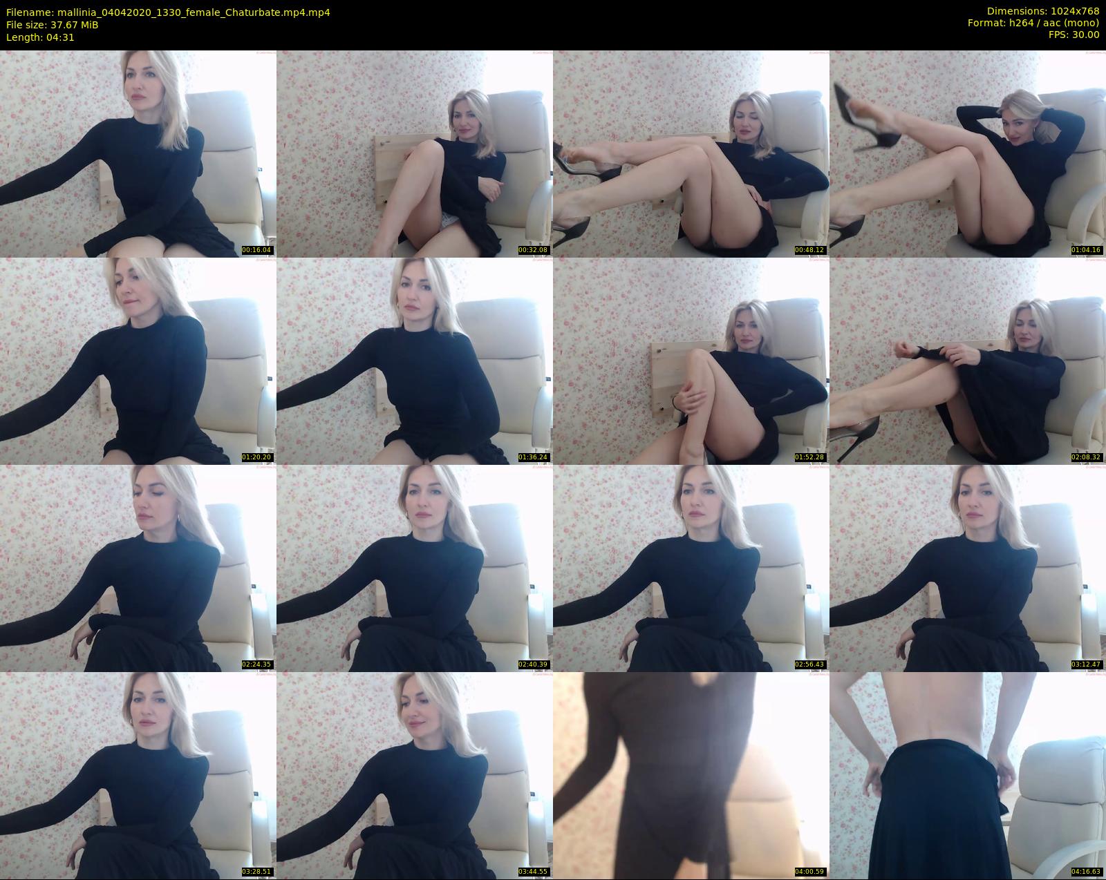 mallinia — 5 minute Chaturbate female cam show recording, 720p, Apr 4, 2020