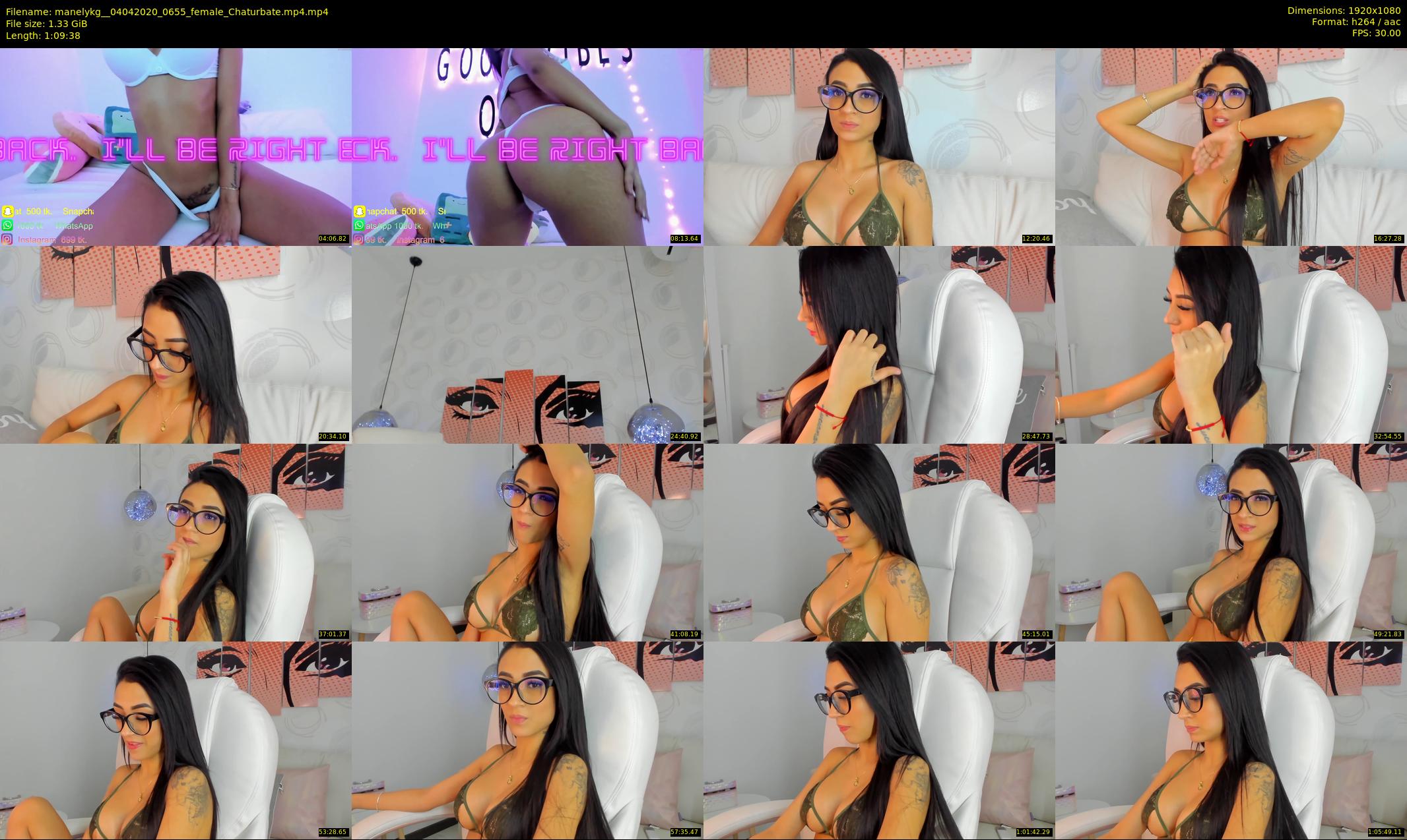 manelykg_ — 70 minute Chaturbate female cam show recording, 1080p, Apr 4, 2020