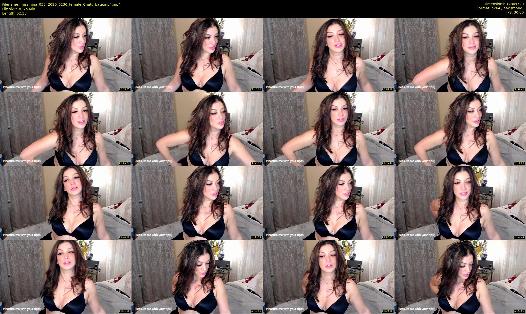 missmina — 3 minute Chaturbate female cam show recording, 720p, Apr 5, 2020