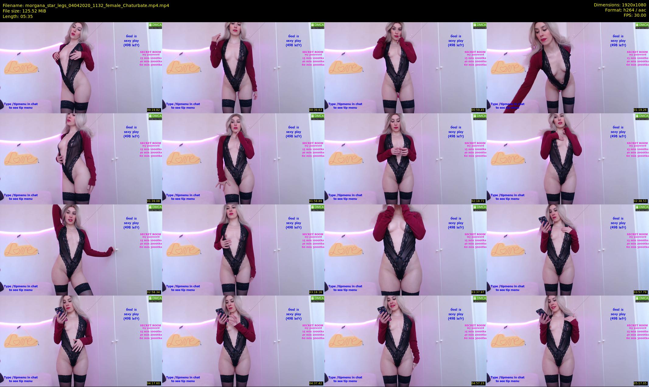 morgana_star_legs — 6 minute Chaturbate female cam show recording, 1080p, Apr 4, 2020