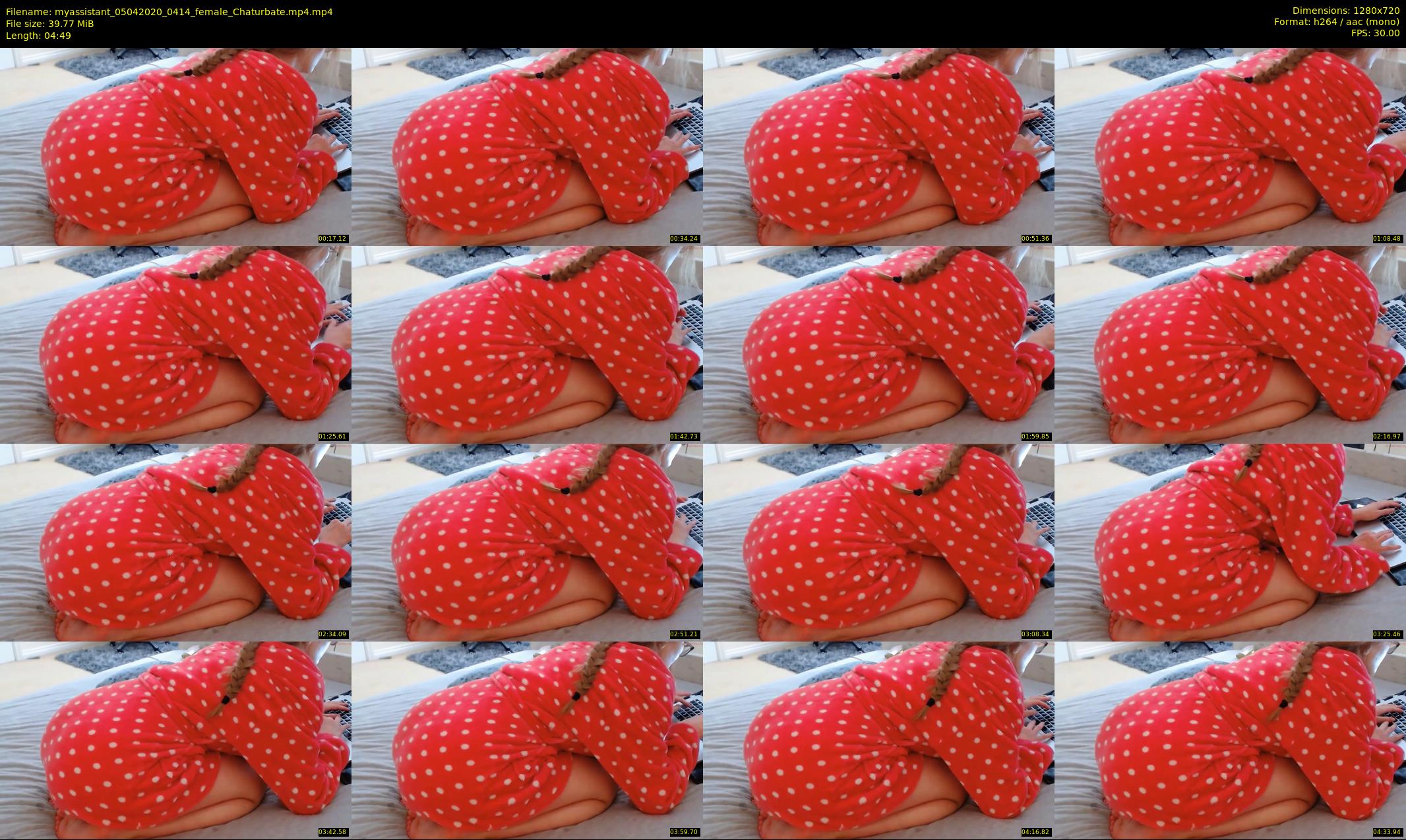 myassistant — 5 minute Chaturbate female cam show recording, 720p, Apr 5, 2020