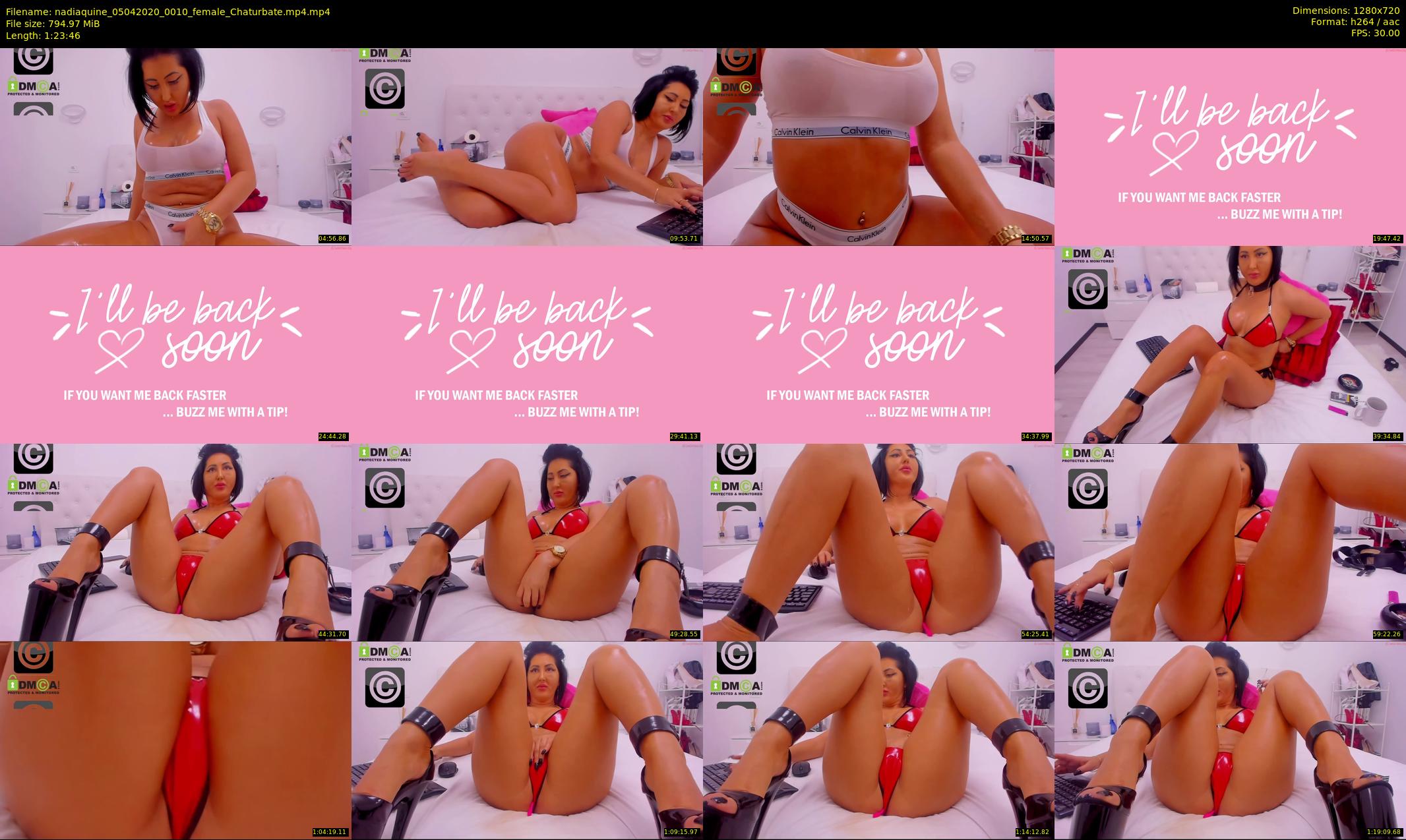 nadiaquine — 84 minute Chaturbate female cam show recording, 720p, Apr 5, 2020