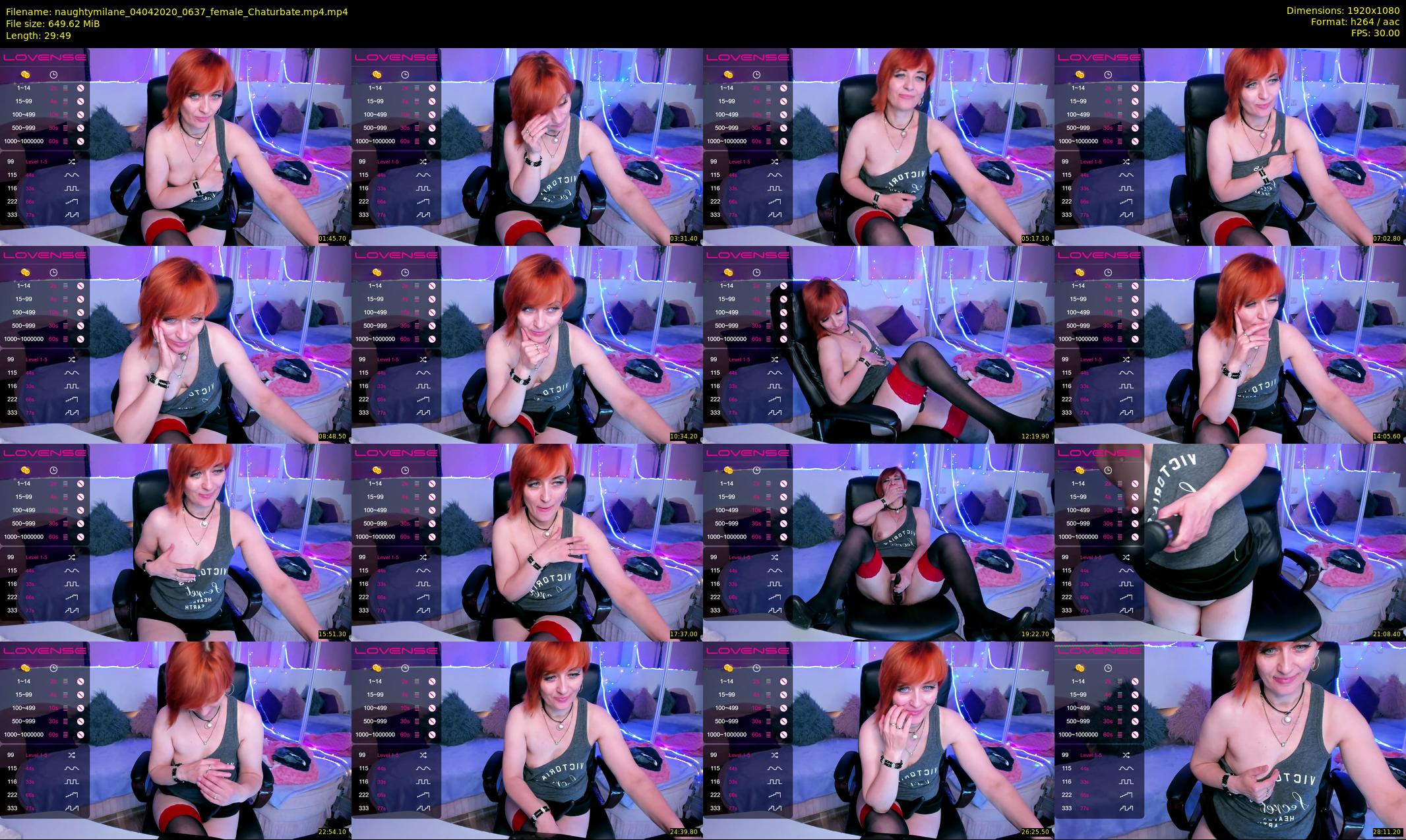 naughtymilane — 30 minute Chaturbate female cam show recording, 1080p, Apr 4, 2020