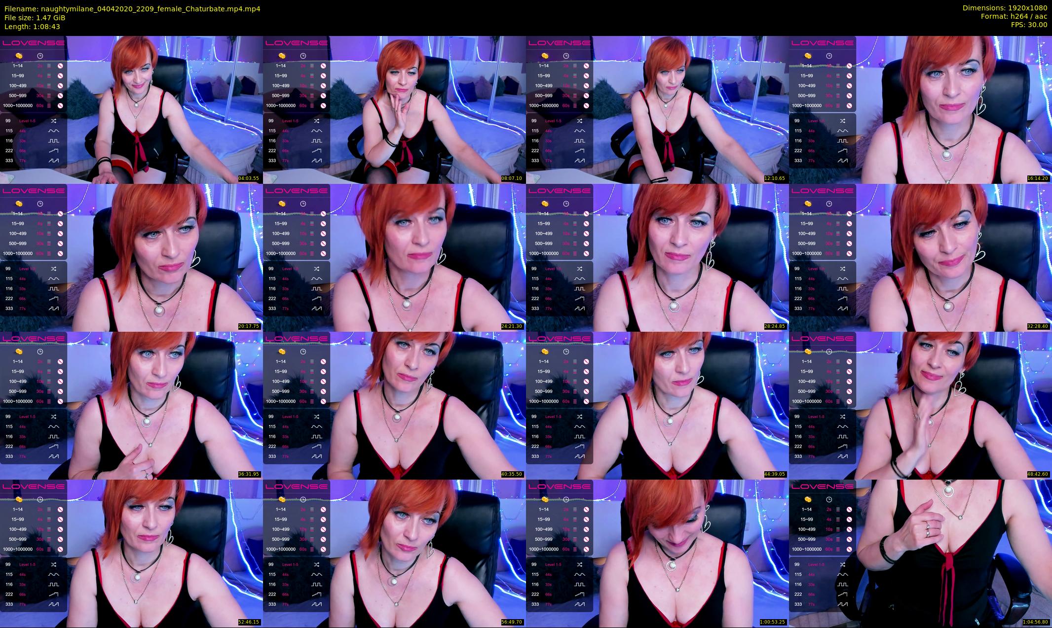 naughtymilane — 69 minute Chaturbate female cam show recording, 1080p, Apr 4, 2020
