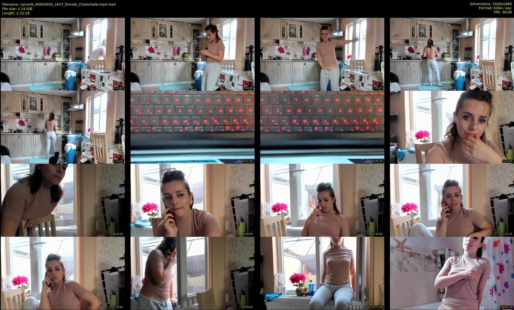 nyconik — 73 minute Chaturbate female cam show recording, 1080p, Apr 4, 2020