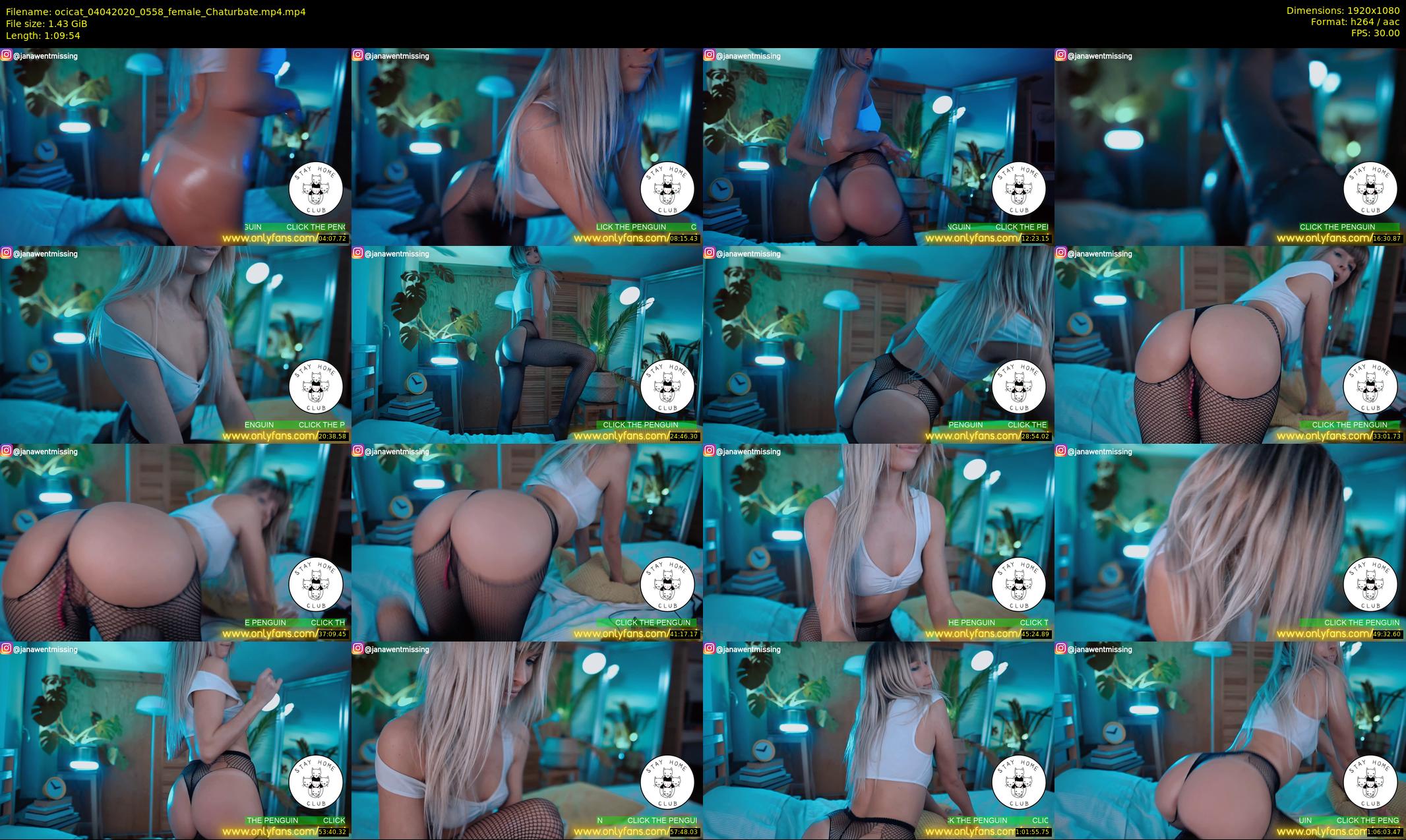 ocicat — 70 minute Chaturbate female cam show recording, 1080p, Apr 4, 2020