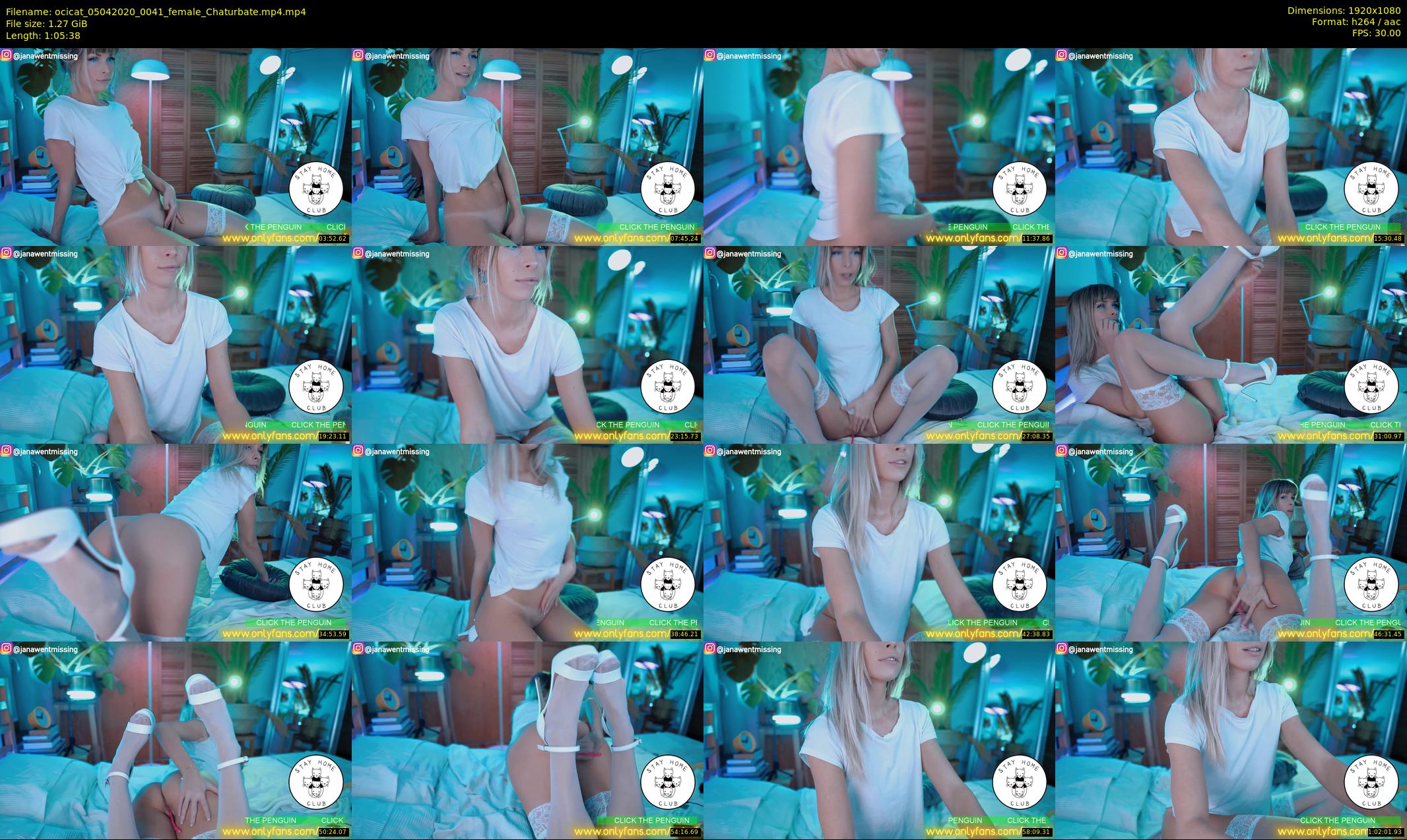 ocicat — 66 minute Chaturbate female cam show recording, 1080p, Apr 5, 2020