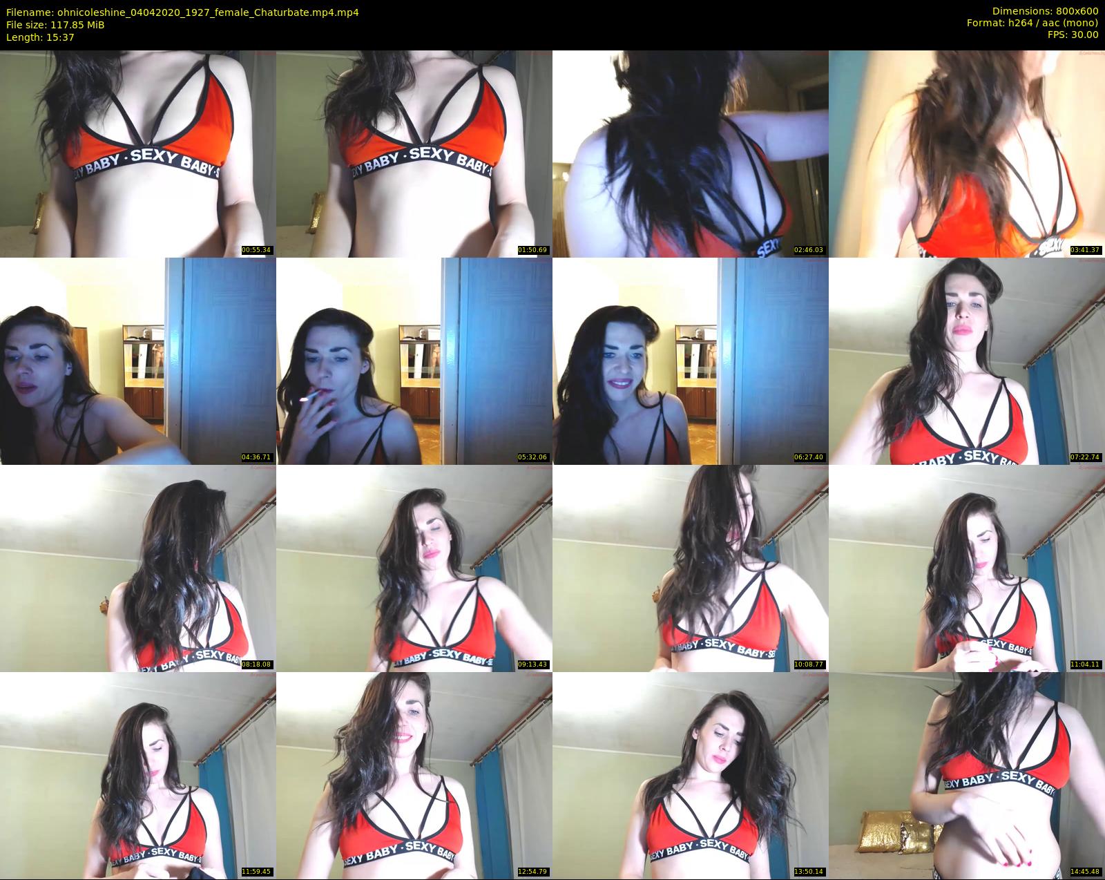 ohnicoleshine — 16 minute Chaturbate female cam show recording, 480p, Apr 4, 2020