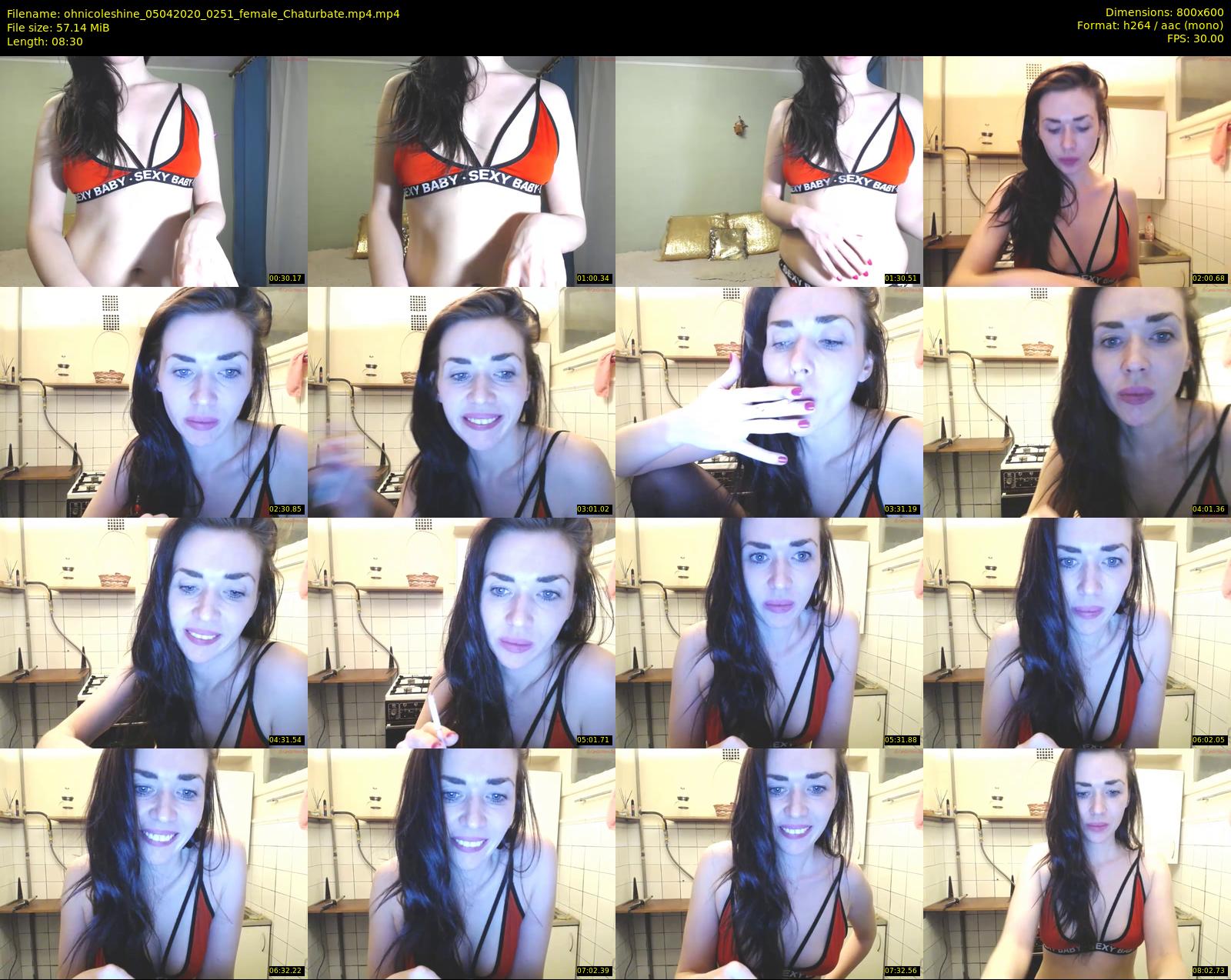 ohnicoleshine — 9 minute Chaturbate female cam show recording, 480p, Apr 5, 2020