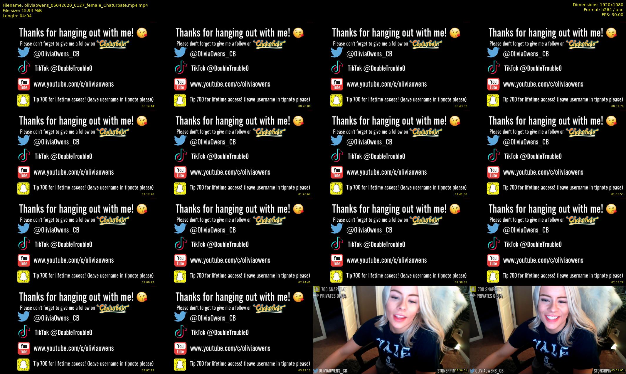oliviaowens — 5 minute Chaturbate female cam show recording, 1080p, Apr 5, 2020