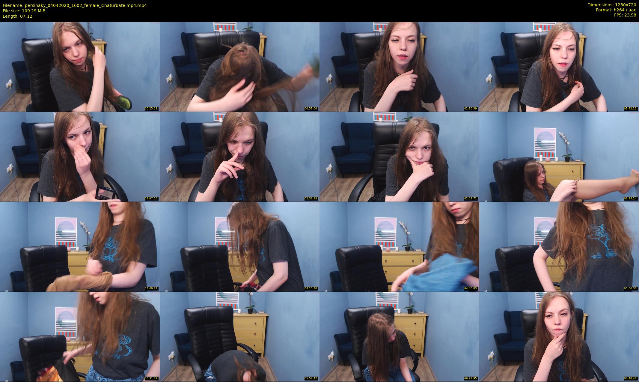 persinaky — 8 minute Chaturbate female cam show recording, 720p, Apr 4, 2020