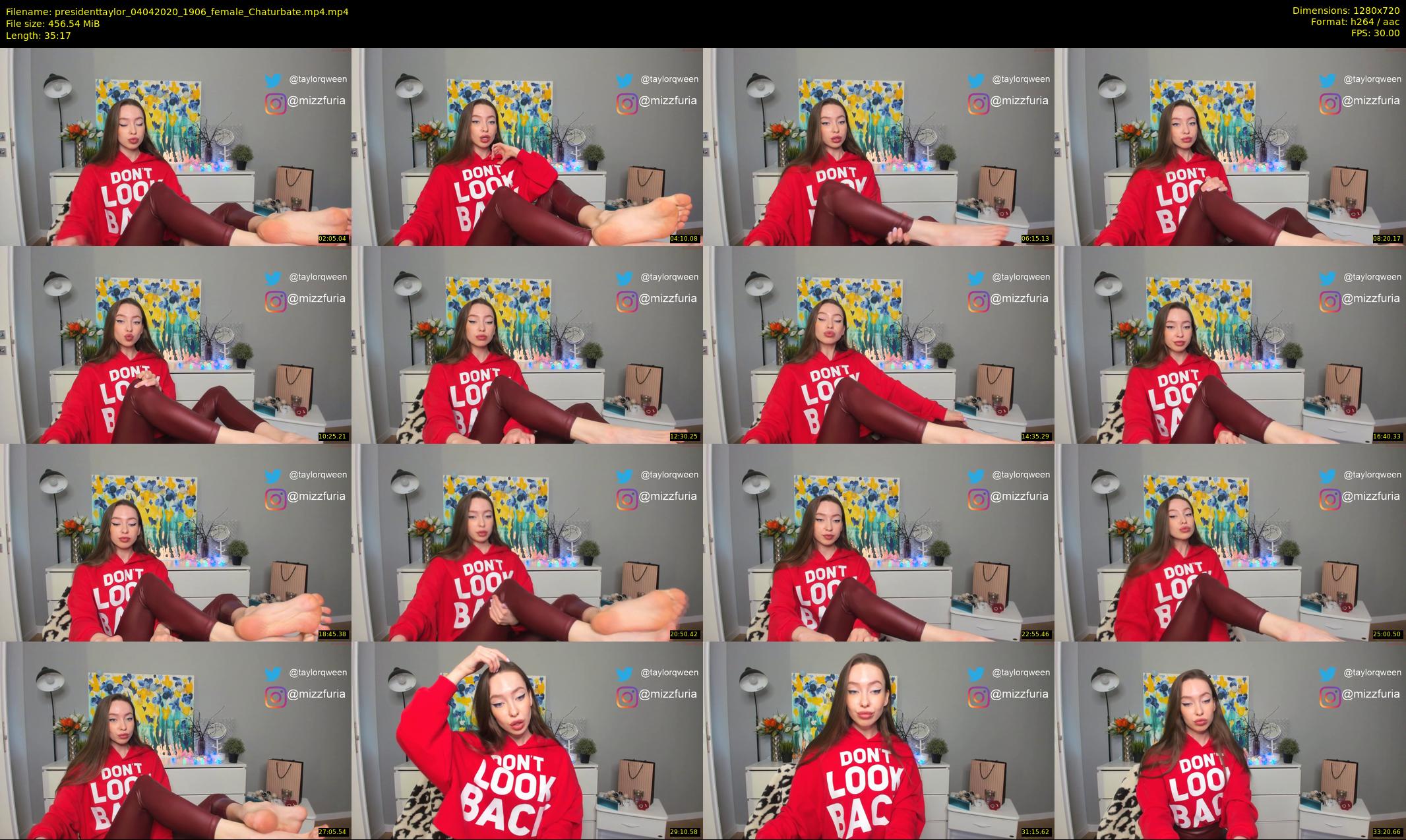presidenttaylor — 36 minute Chaturbate female cam show recording, 720p, Apr 4, 2020