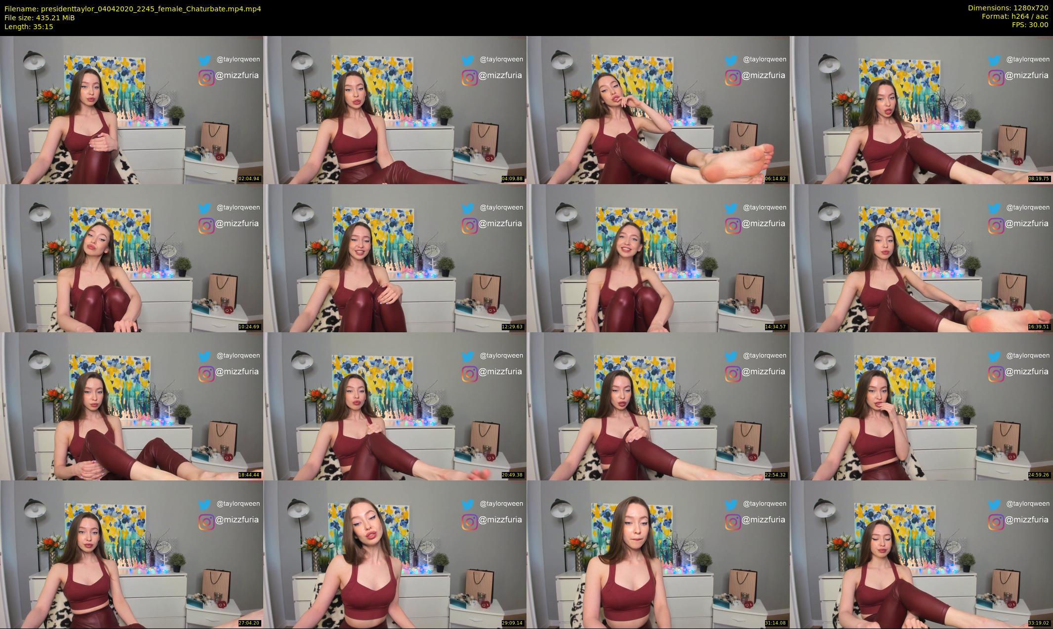 presidenttaylor — 36 minute Chaturbate female cam show recording, 720p, Apr 4, 2020