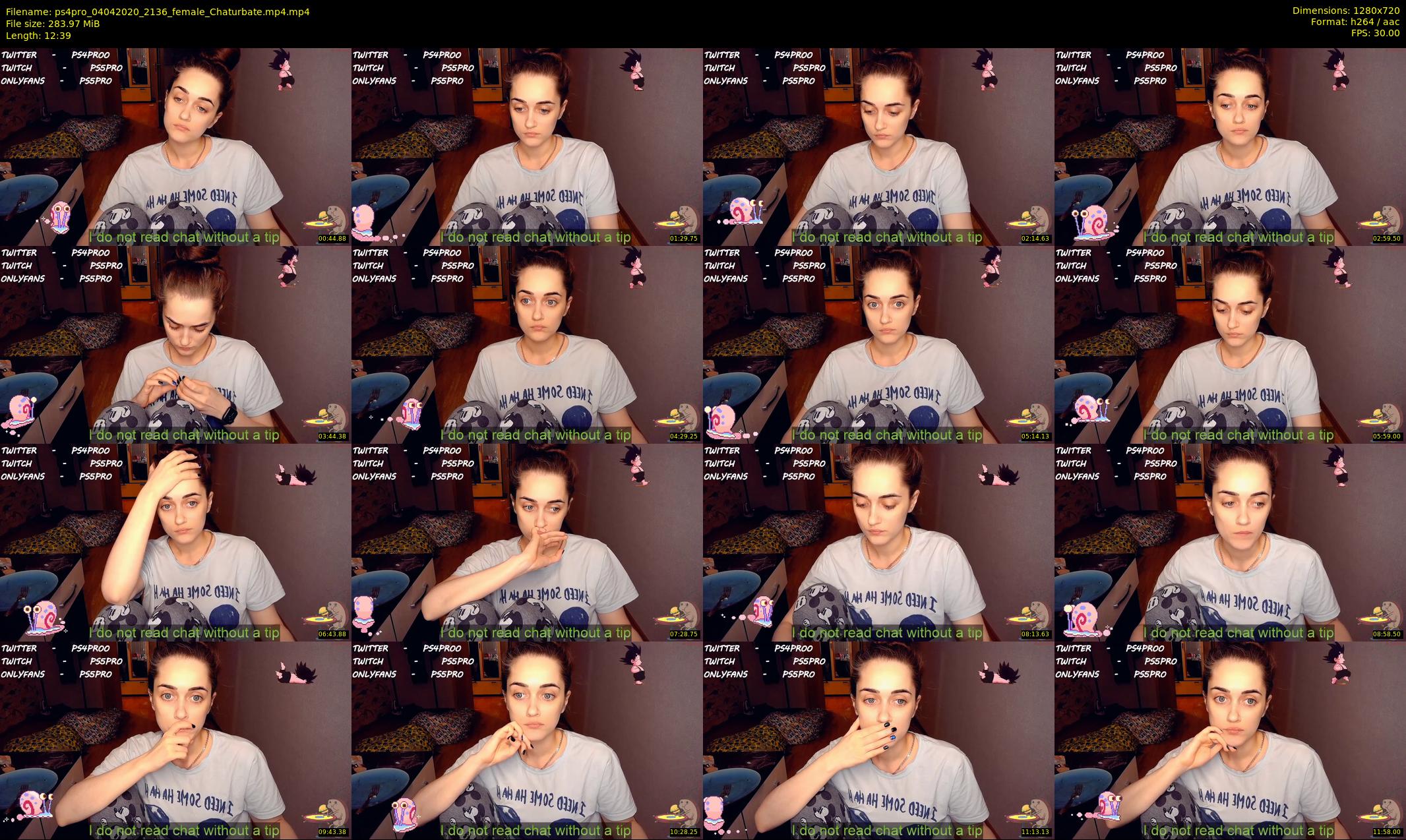 ps4pro — 13 minute Chaturbate female cam show recording, 720p, Apr 4, 2020