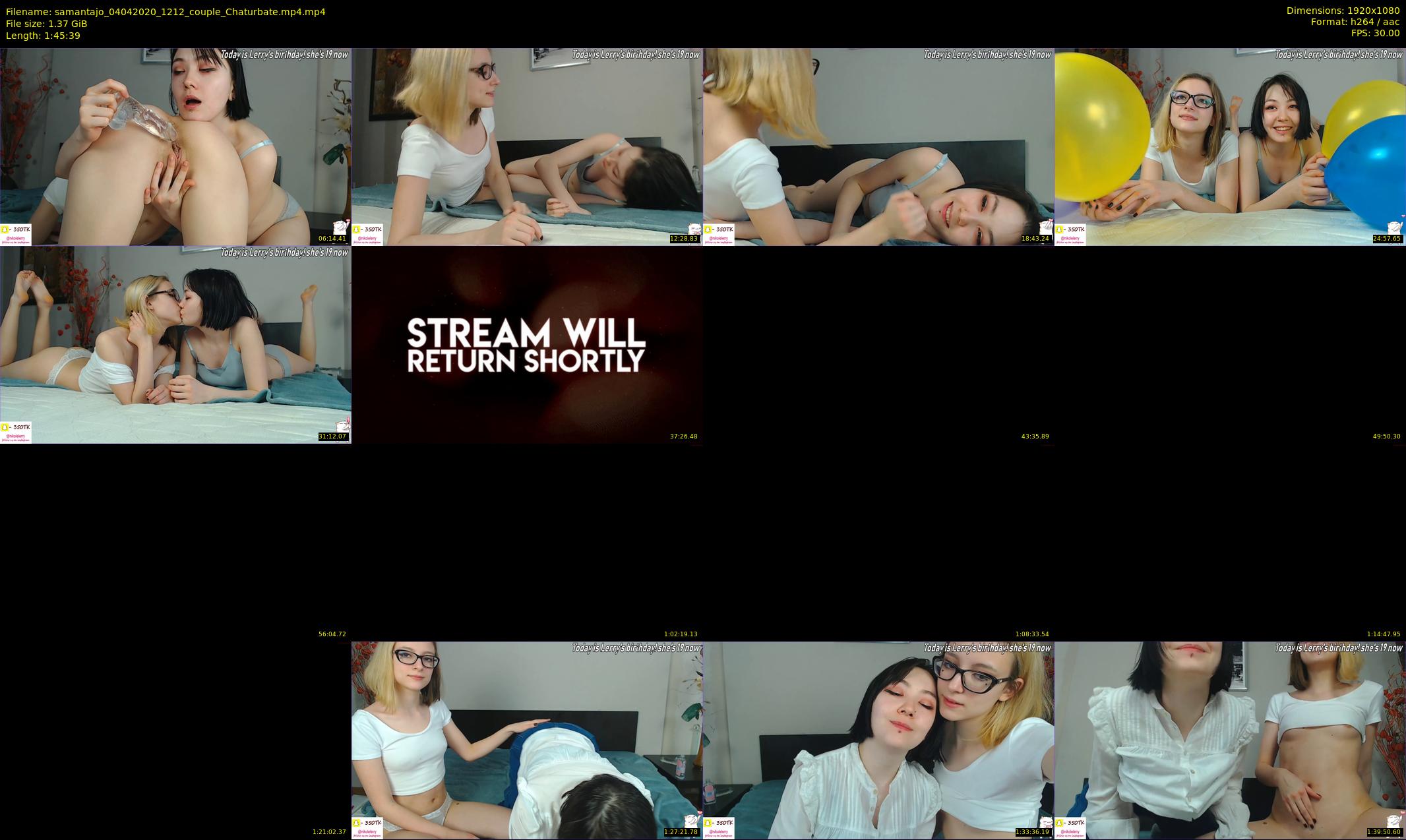 samantajo — 106 minute Chaturbate female cam show recording, 1080p, Apr 4, 2020