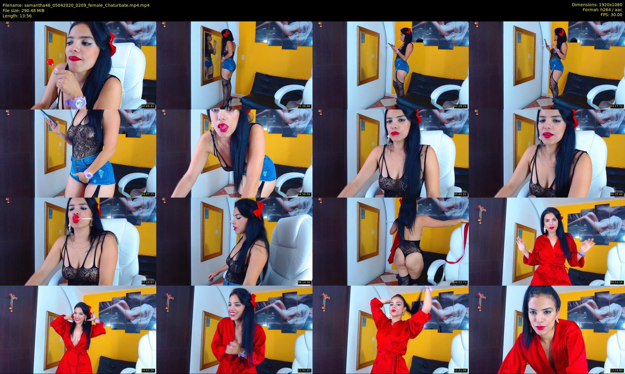 samantha46 — 14 minute Chaturbate female cam show recording, 1080p, Apr 5, 2020