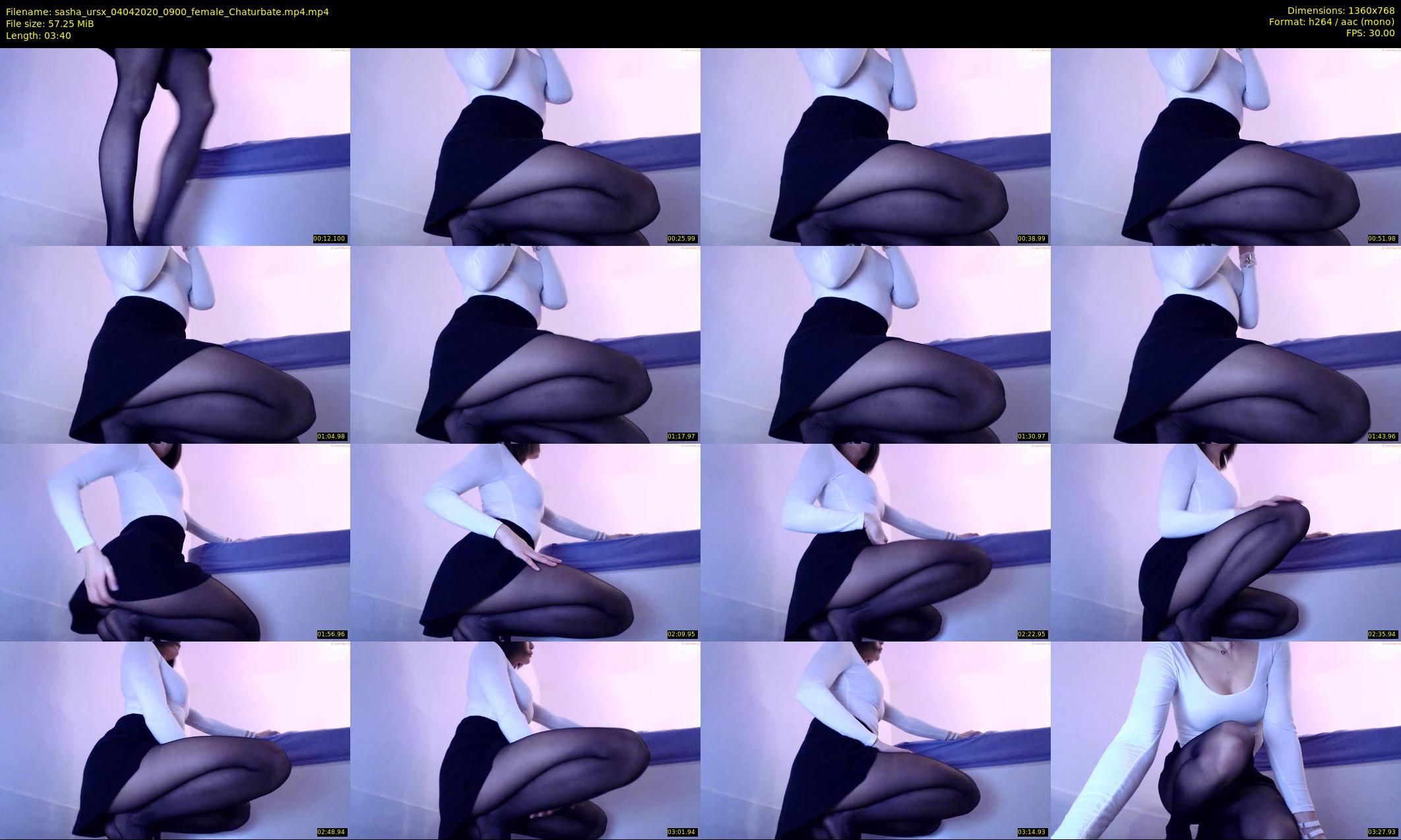 sasha_ursx — 4 minute Chaturbate female cam show recording, 720p, Apr 4, 2020