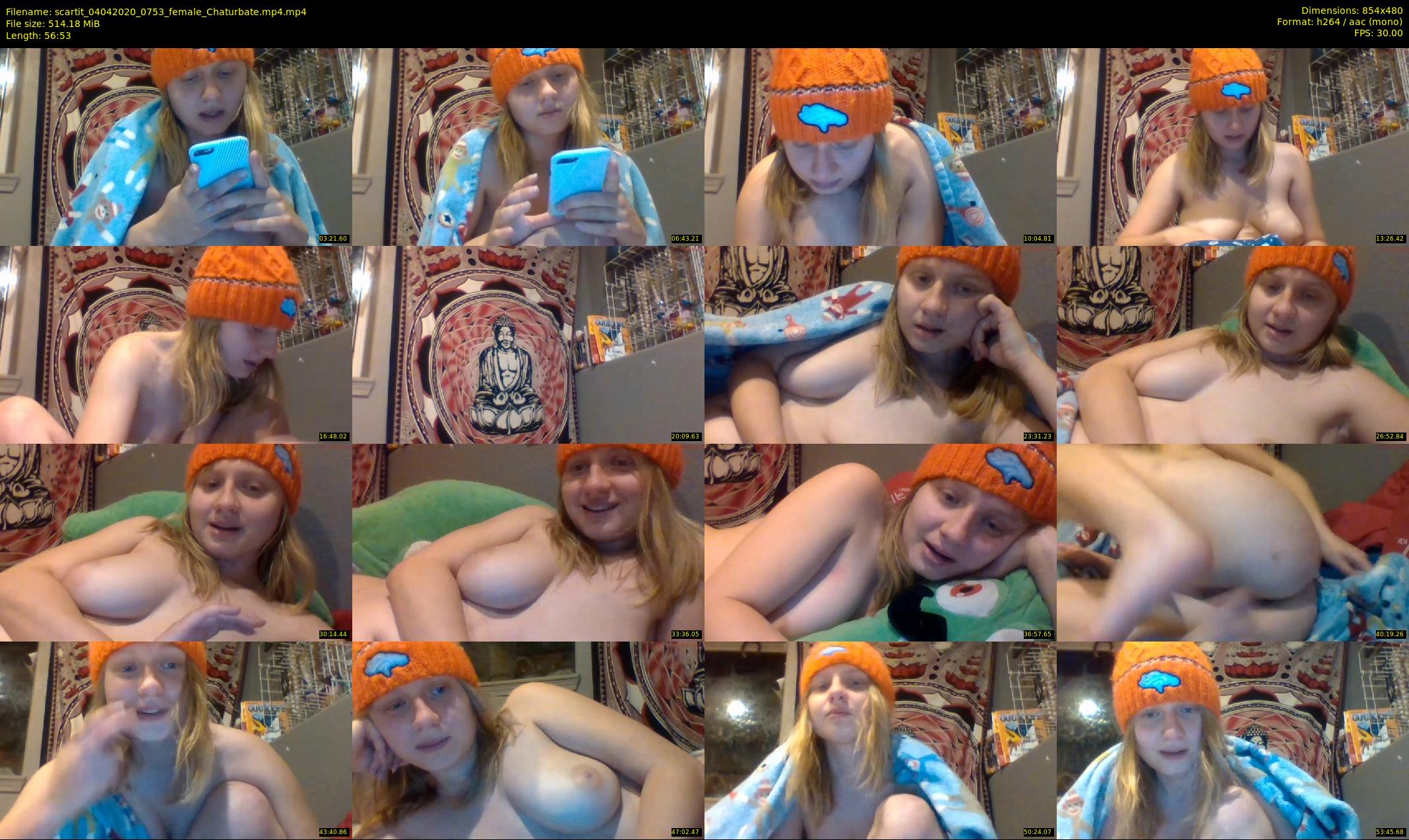 scartit — 57 minute Chaturbate female cam show recording, 480p, Apr 4, 2020