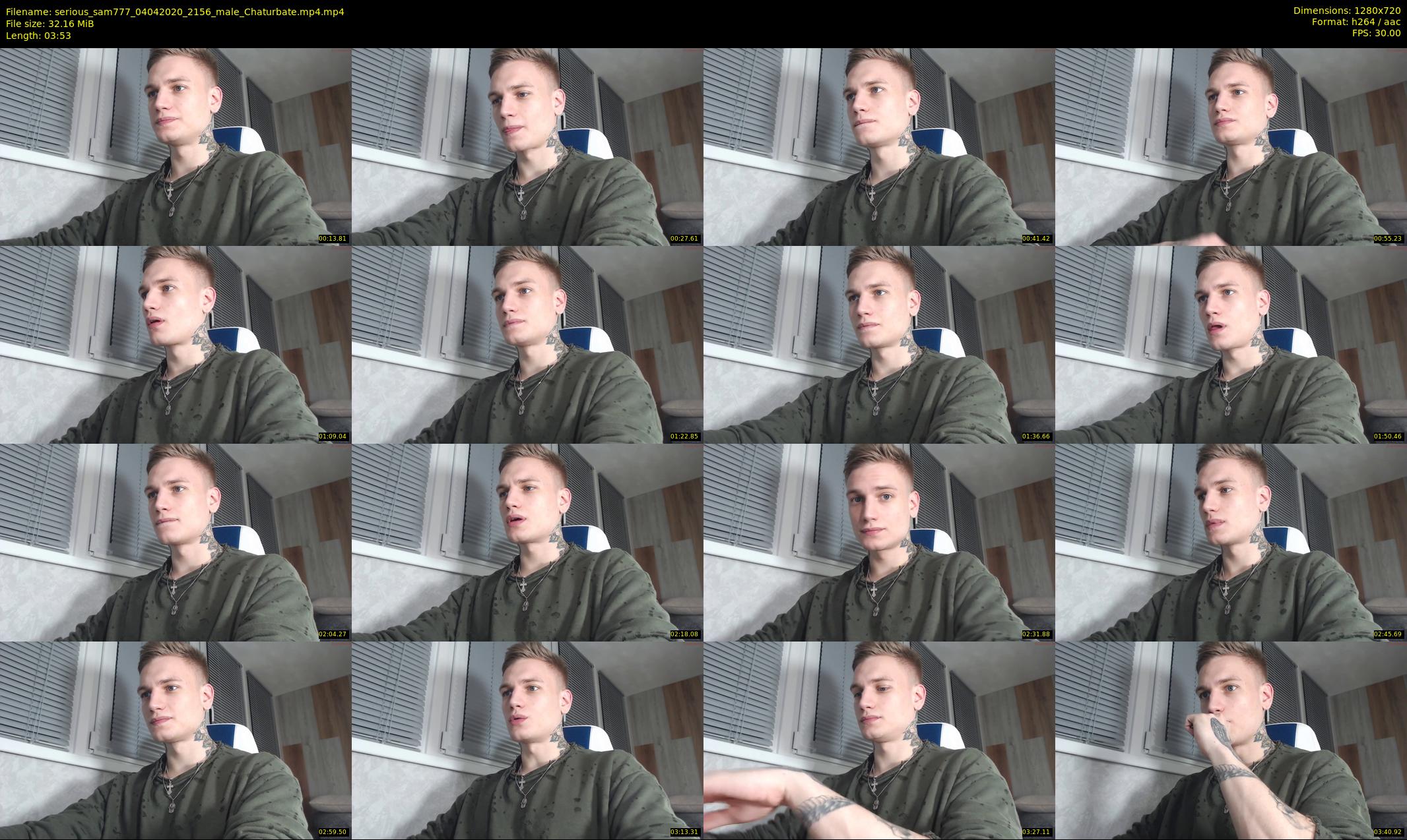 serious_sam777 — 4 minute Chaturbate male cam show recording, 720p, Apr 4, 2020