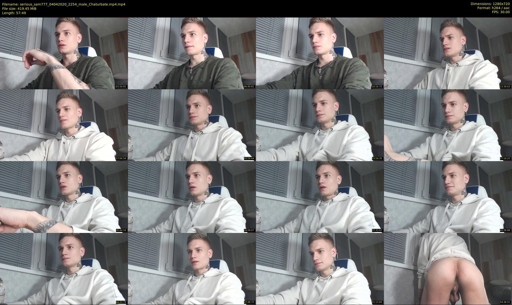 serious_sam777 — 58 minute Chaturbate male cam show recording, 720p, Apr 4, 2020