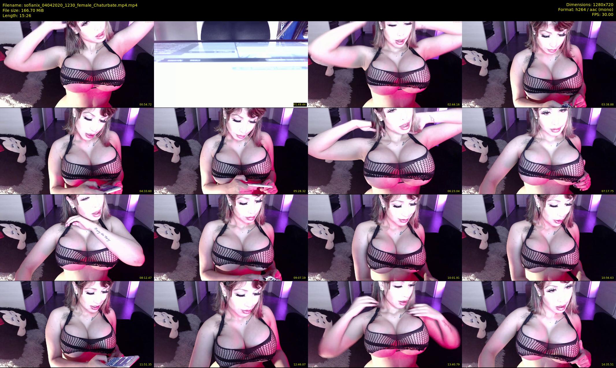 sofianix — 16 minute Chaturbate female cam show recording, 720p, Apr 4, 2020