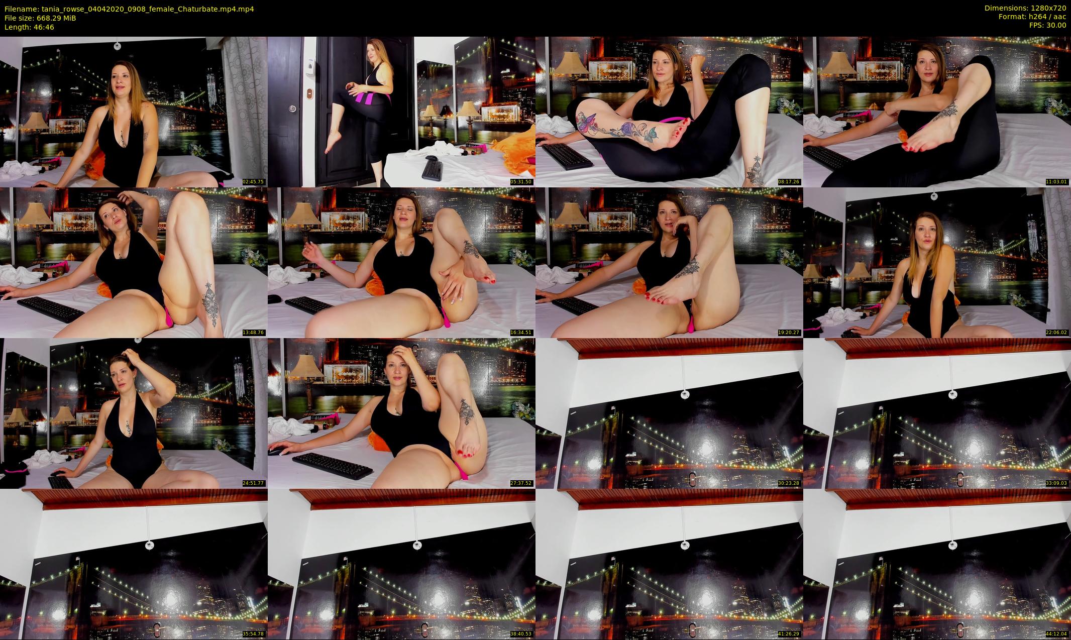 tania_rowse — 47 minute Chaturbate female cam show recording, 720p, Apr 4, 2020