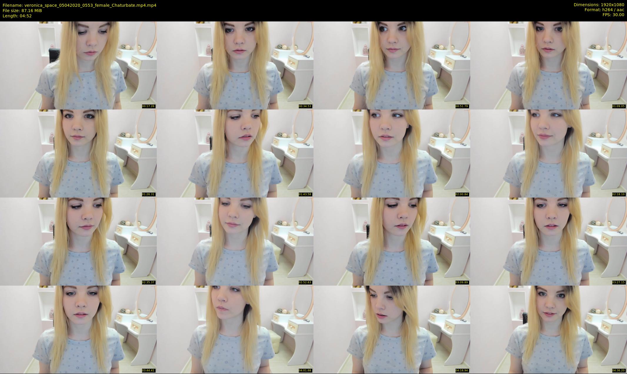 veronica_space — 5 minute Chaturbate female cam show recording, 1080p, Apr 5, 2020
