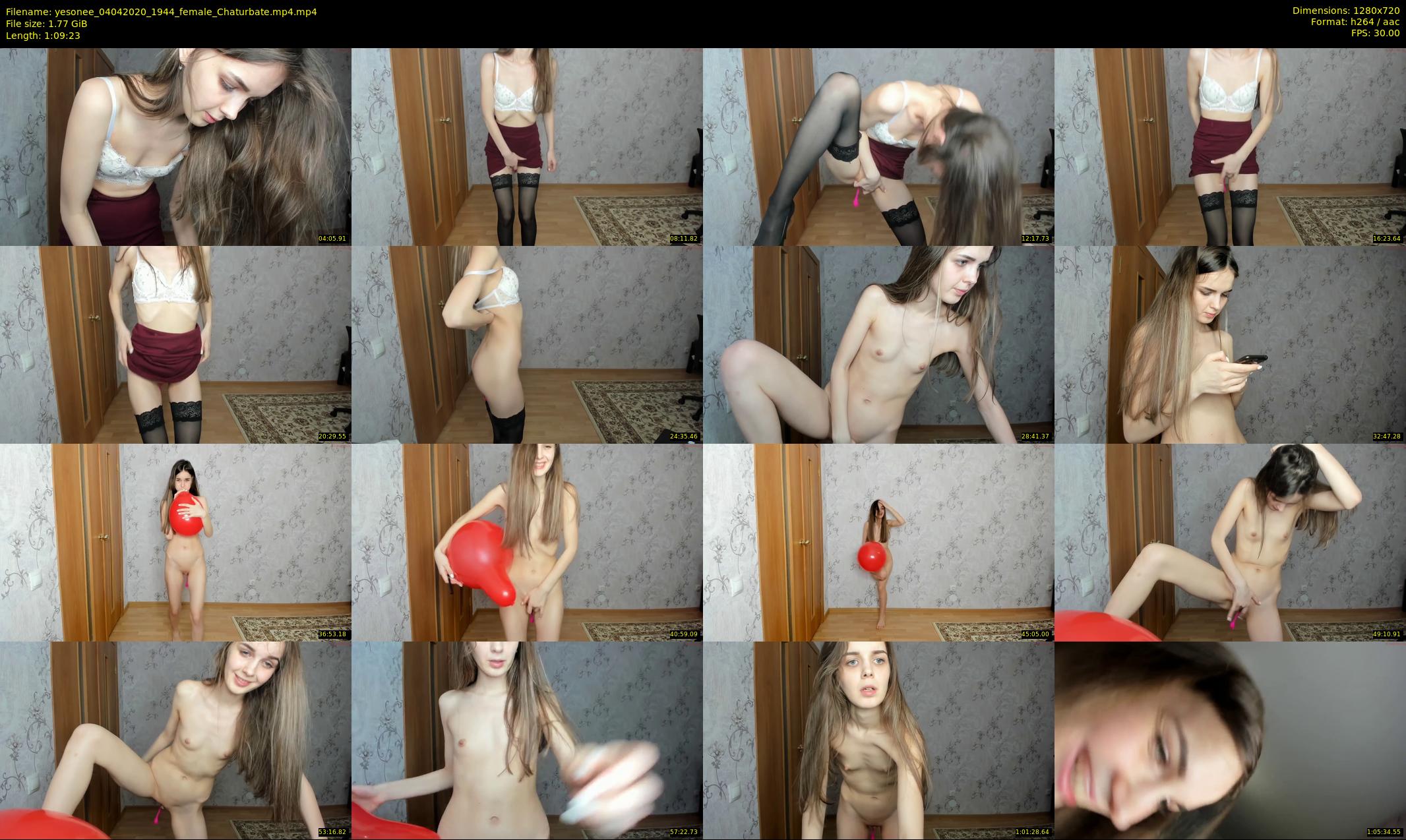 yesonee — 70 minute Chaturbate female cam show recording, 720p, Apr 4, 2020