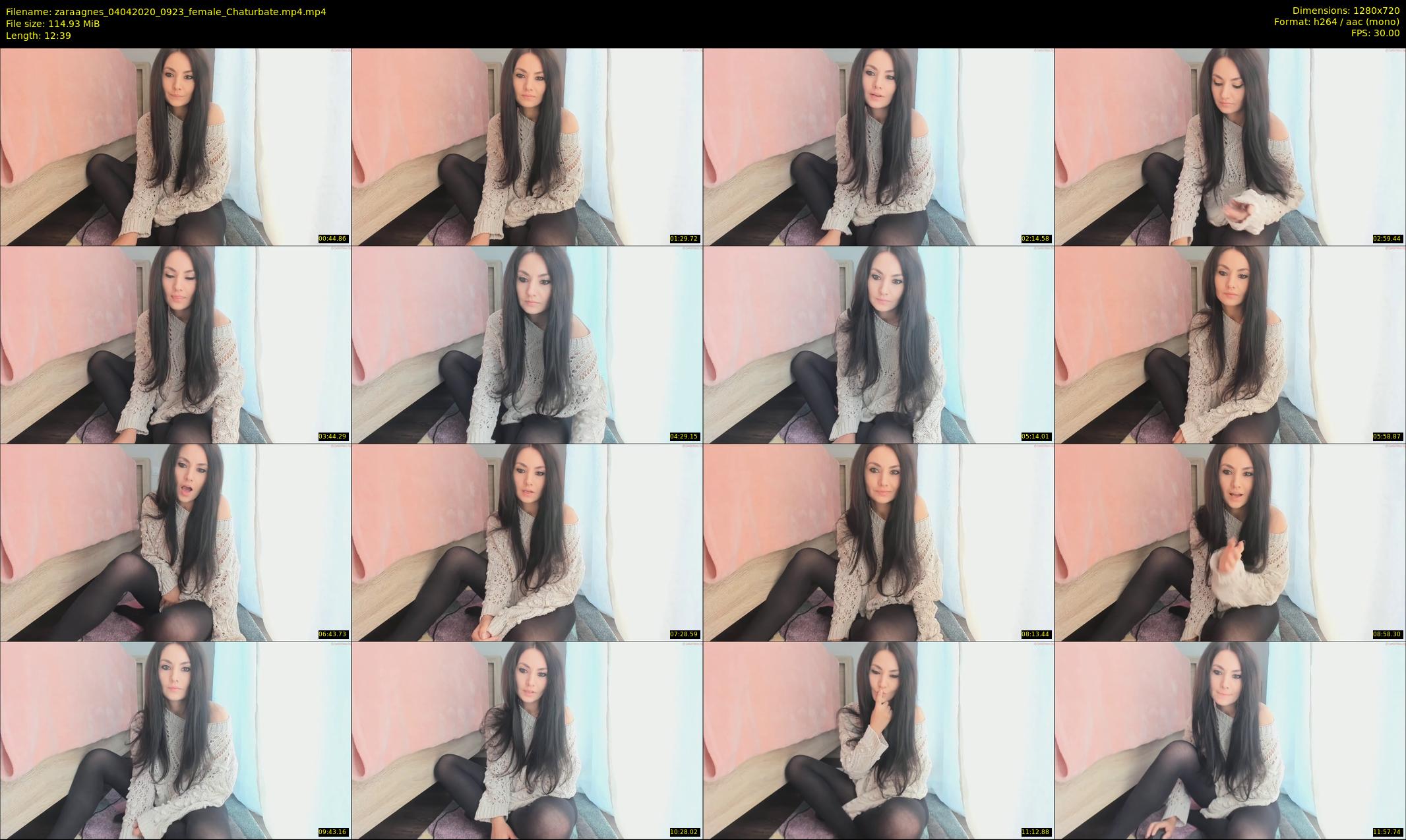 zaraagnes — 13 minute Chaturbate female cam show recording, 720p, Apr 4, 2020