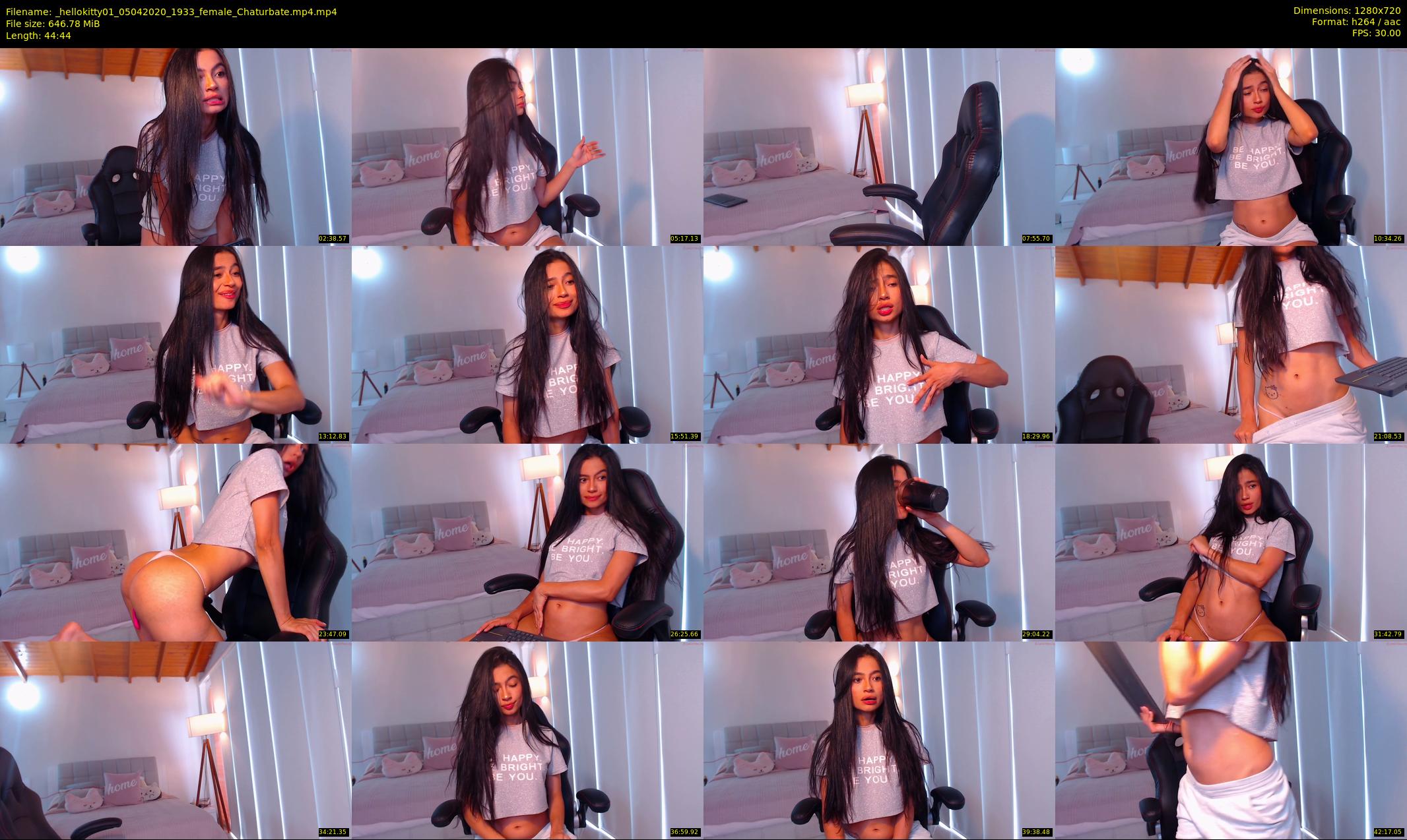 _hellokitty01 — 45 minute Chaturbate female cam show recording, 720p, Apr 5, 2020
