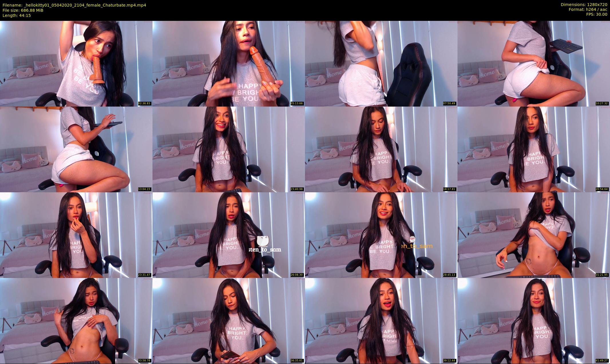 _hellokitty01 — 45 minute Chaturbate female cam show recording, 720p, Apr 5, 2020