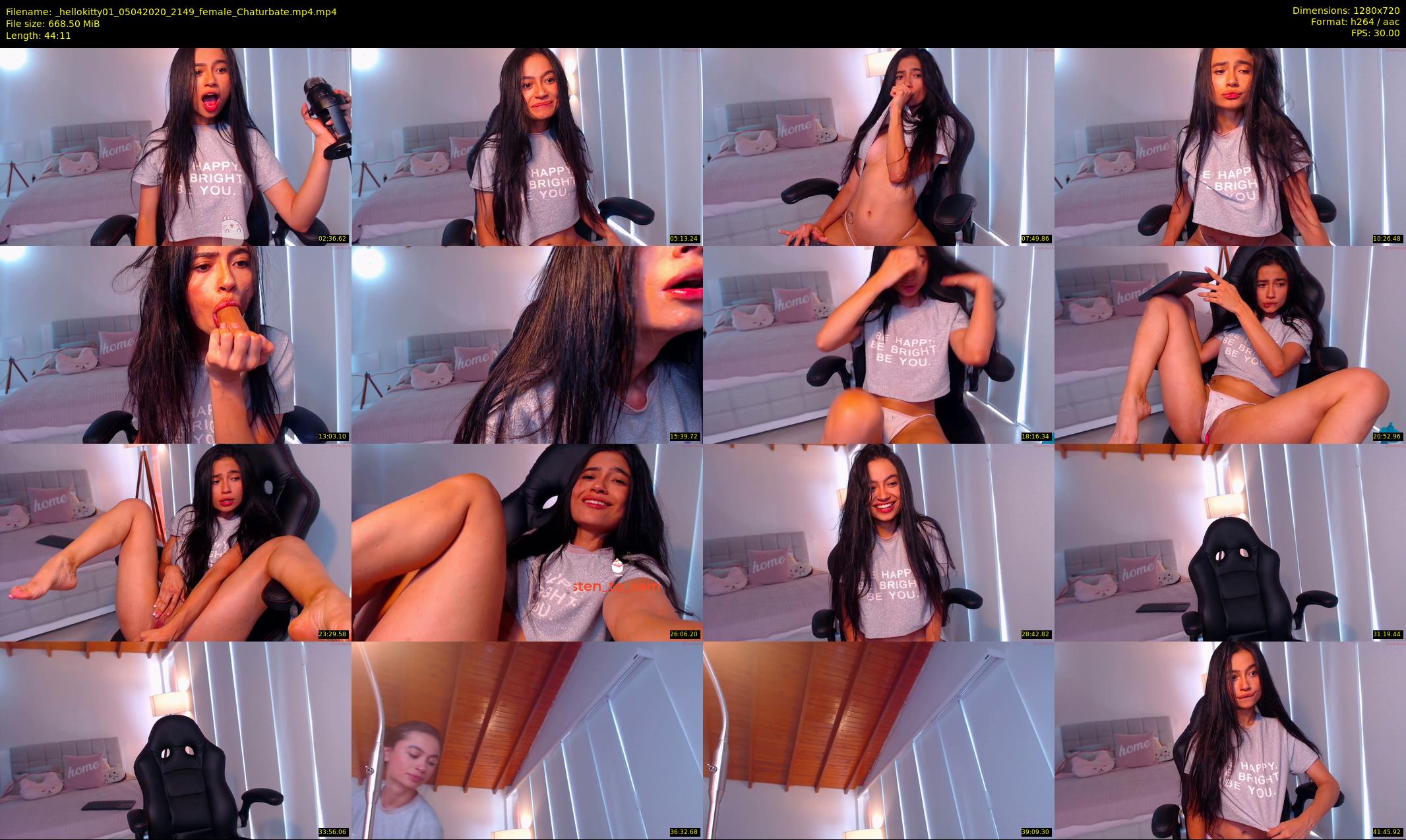 _hellokitty01 — 45 minute Chaturbate female cam show recording, 720p, Apr 5, 2020
