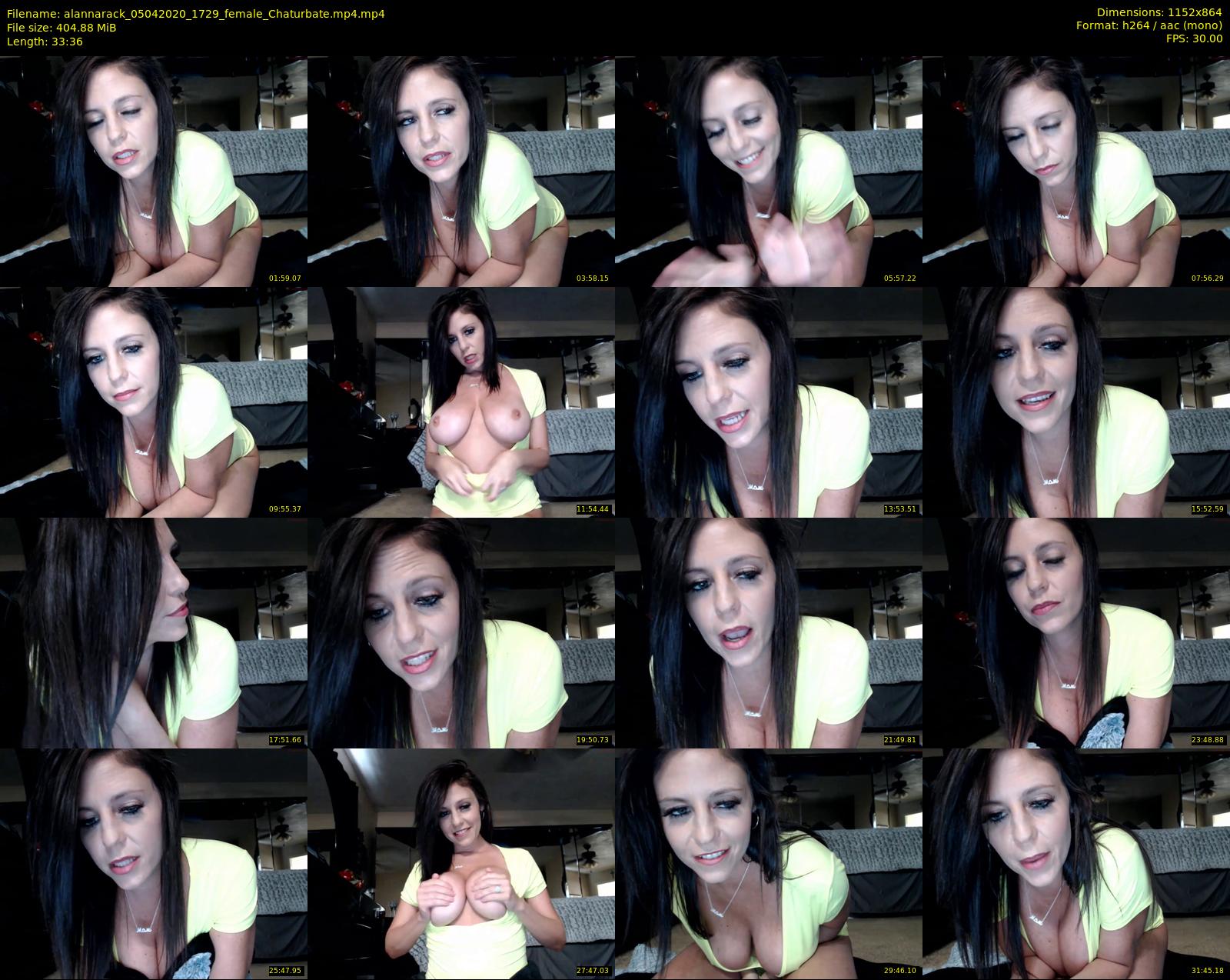 alannarack — 34 minute Chaturbate female cam show recording, 720p, Apr 5, 2020