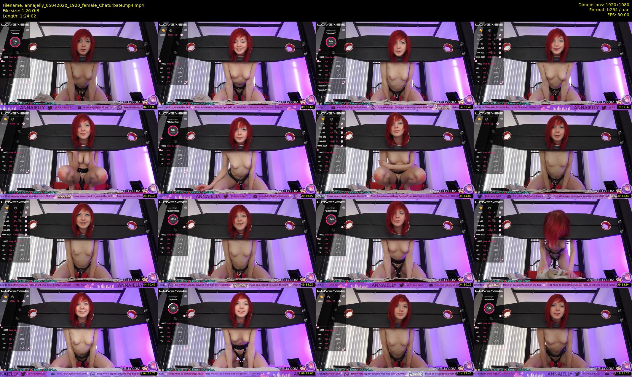 annajelly — 85 minute Chaturbate couple cam show recording, 1080p, Apr 5, 2020