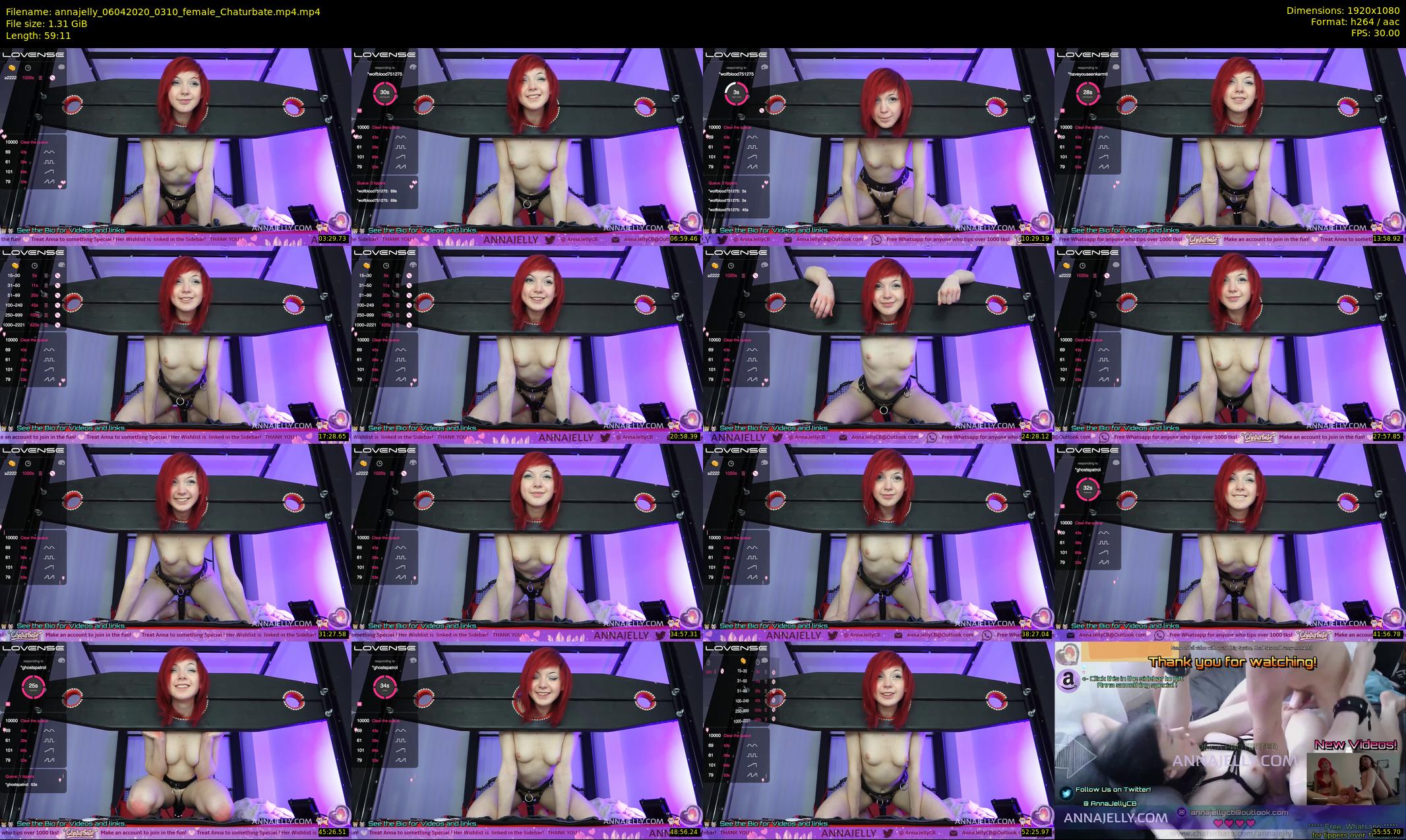 annajelly — 60 minute Chaturbate couple cam show recording, 1080p, Apr 6, 2020