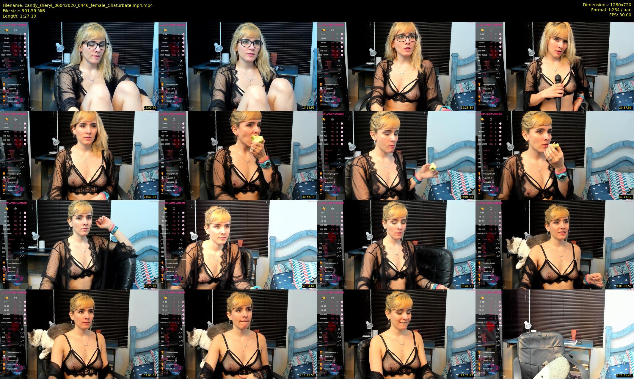 candy_sheryl — 88 minute Chaturbate female cam show recording, 720p, Apr 6, 2020