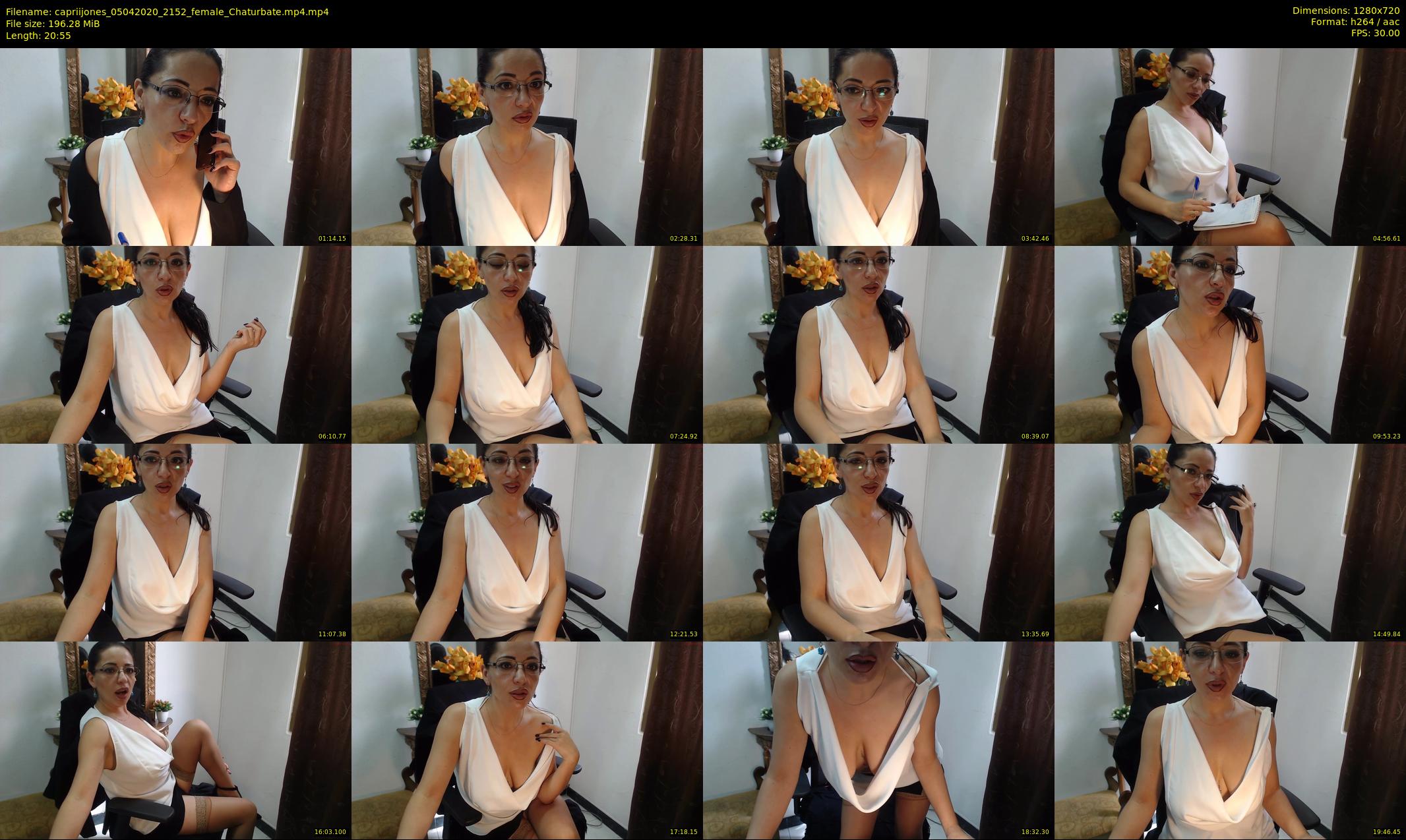 capriijones — 21 minute Chaturbate female cam show recording, 720p, Apr 5, 2020