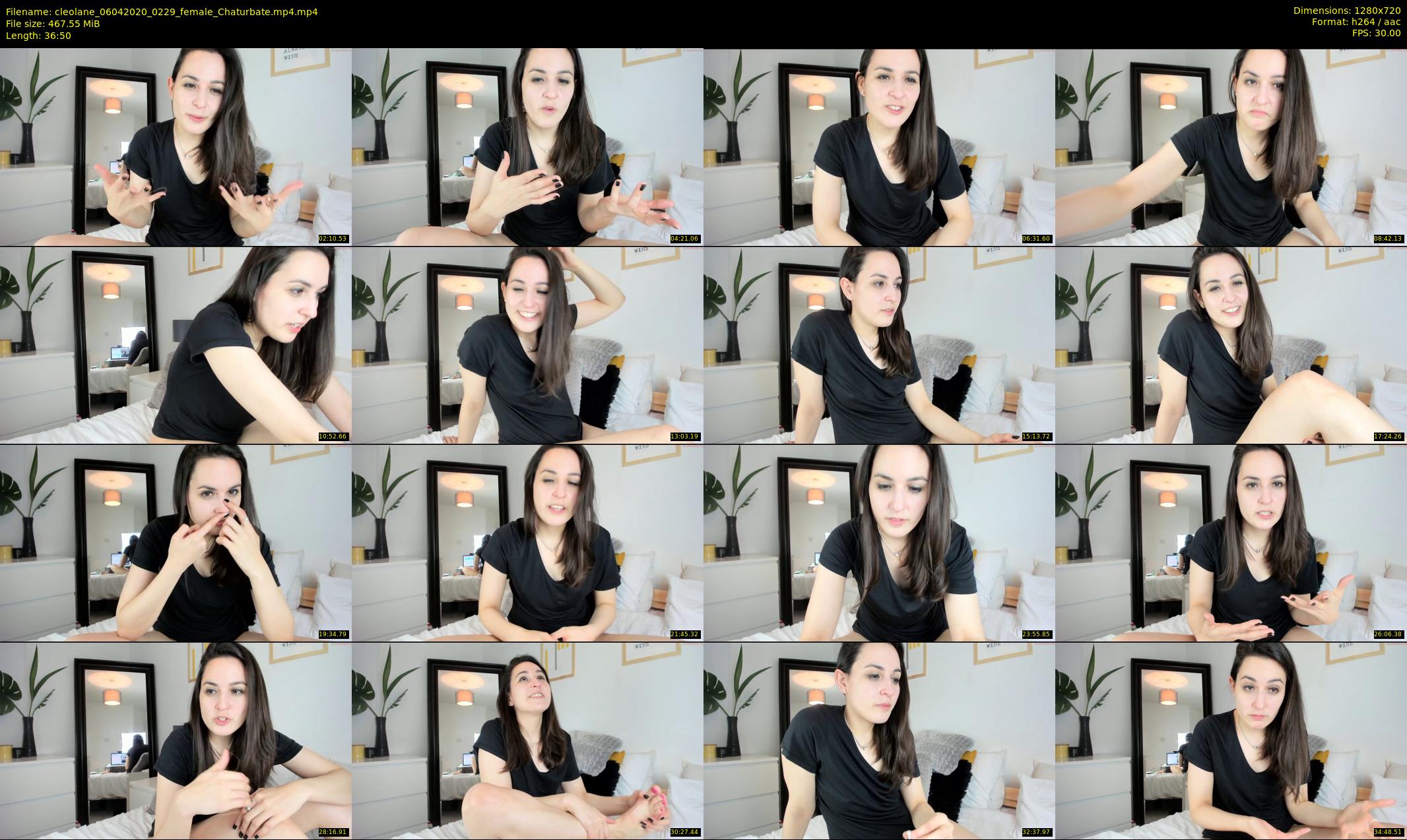cleolane — 37 minute Chaturbate female cam show recording, 720p, Apr 6, 2020