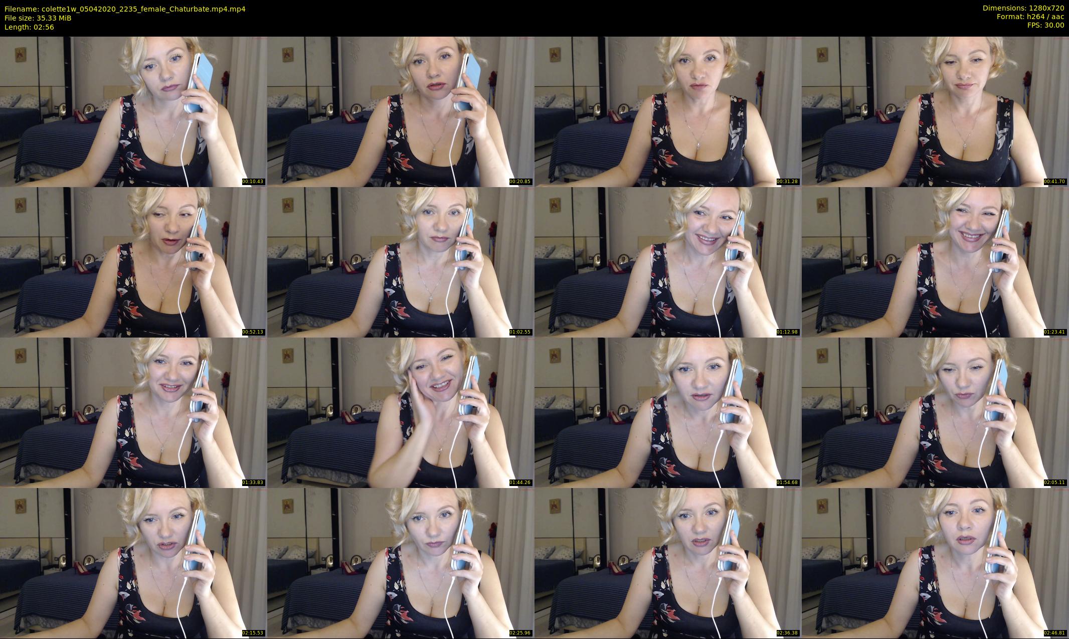 colette1w — 3 minute Chaturbate female cam show recording, 720p, Apr 5, 2020