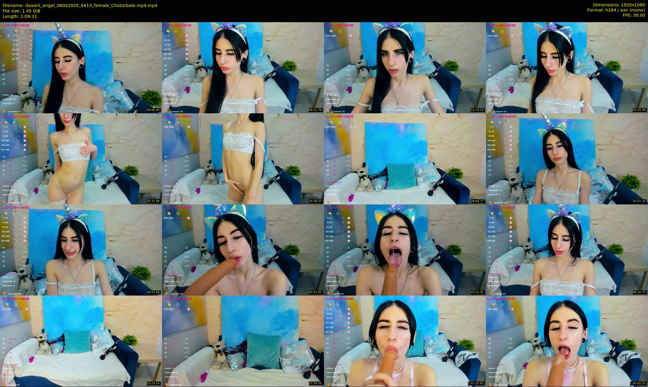 daaark_angel — 70 minute Chaturbate female cam show recording, 1080p, Apr 6, 2020