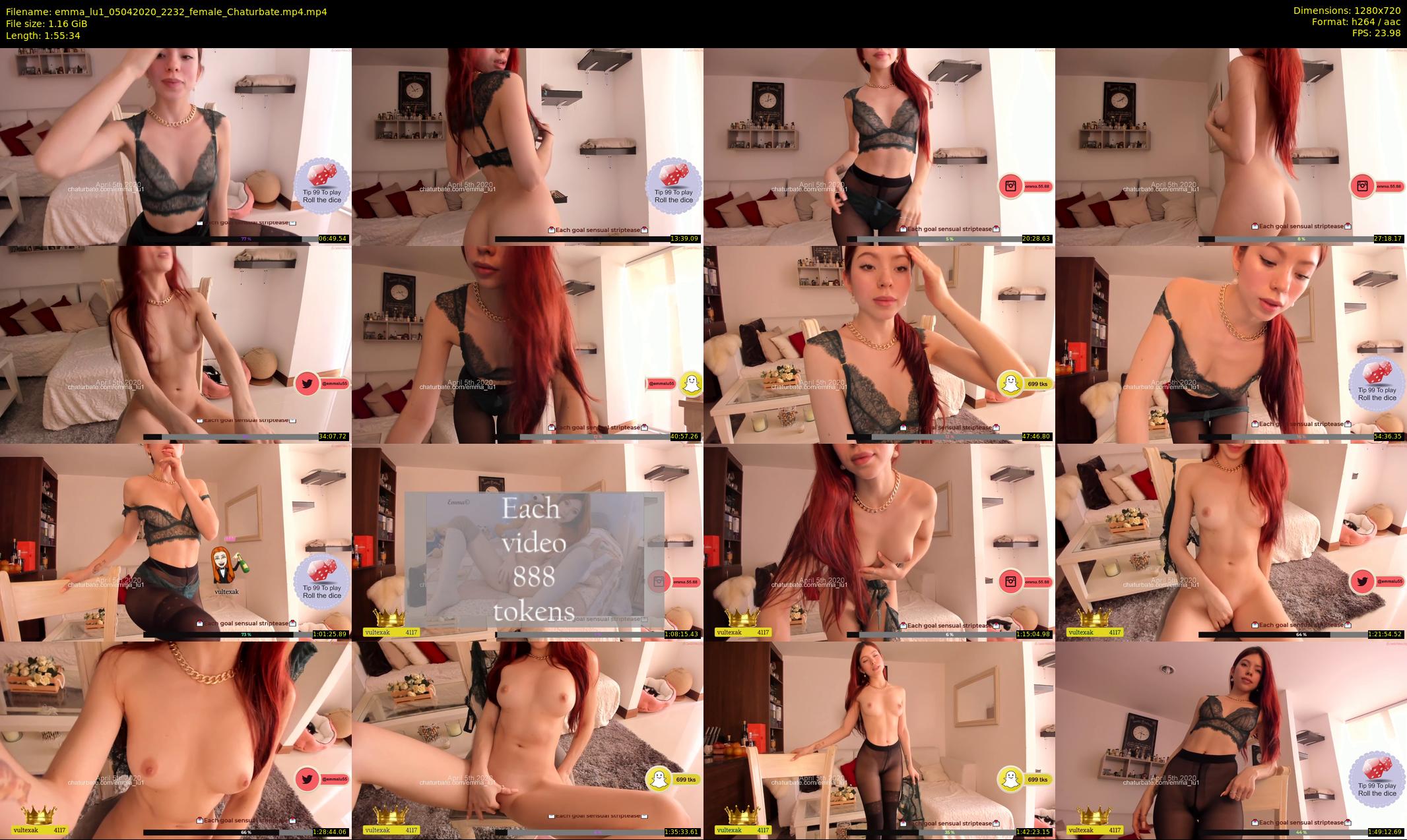 emma_lu1 — 116 minute Chaturbate female cam show recording, 720p, Apr 5, 2020