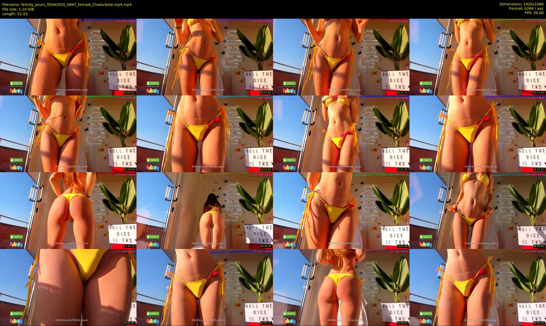 felicity_yours — 52 minute Chaturbate female cam show recording, 1080p, Apr 5, 2020