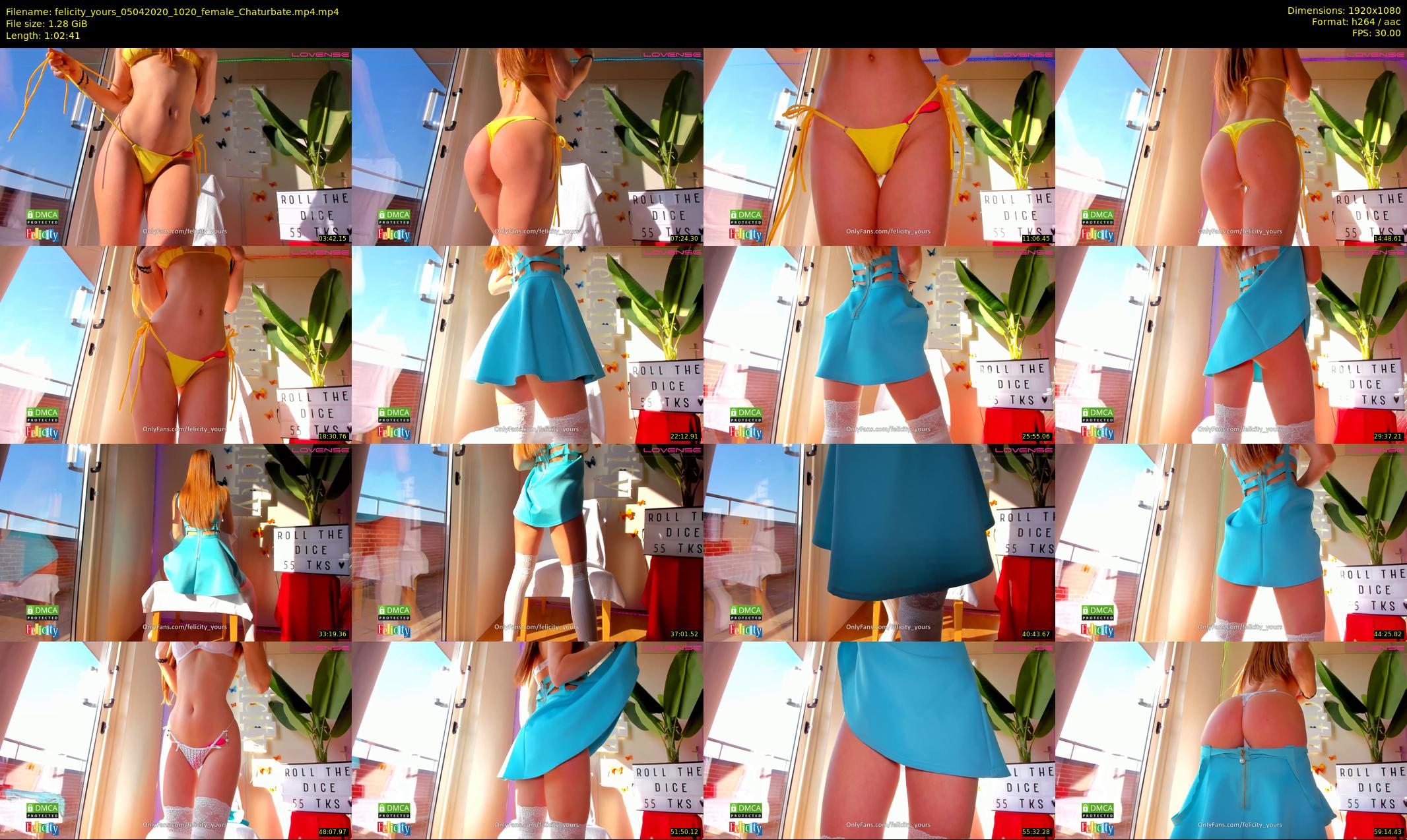 felicity_yours — 63 minute Chaturbate female cam show recording, 1080p, Apr 5, 2020